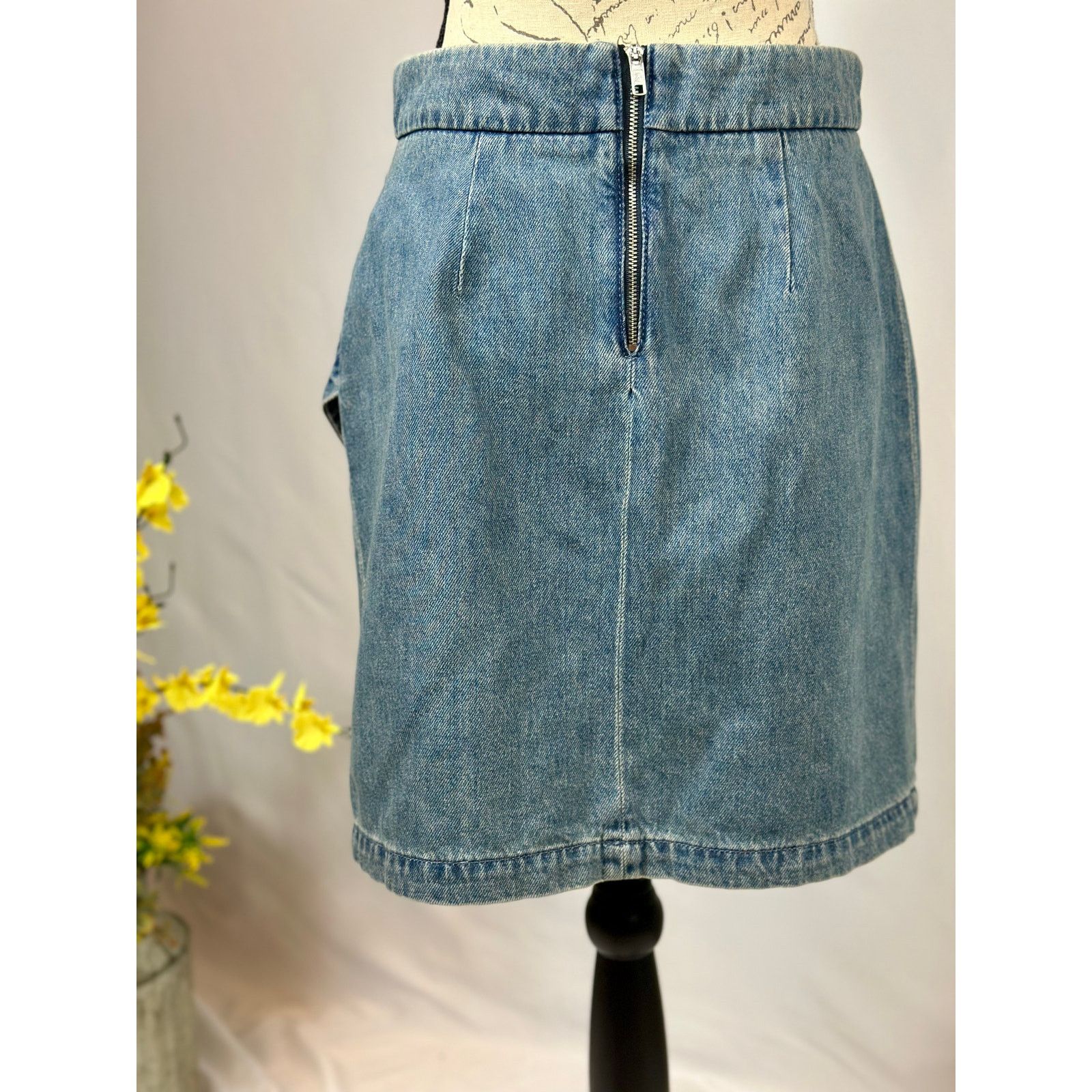 Zadig & Voltaire Zadig & Voltaire Julipe Denim Skirt Light Blue 34 (XS) Size 24" / US 00 / IT 34 - 11 Thumbnail