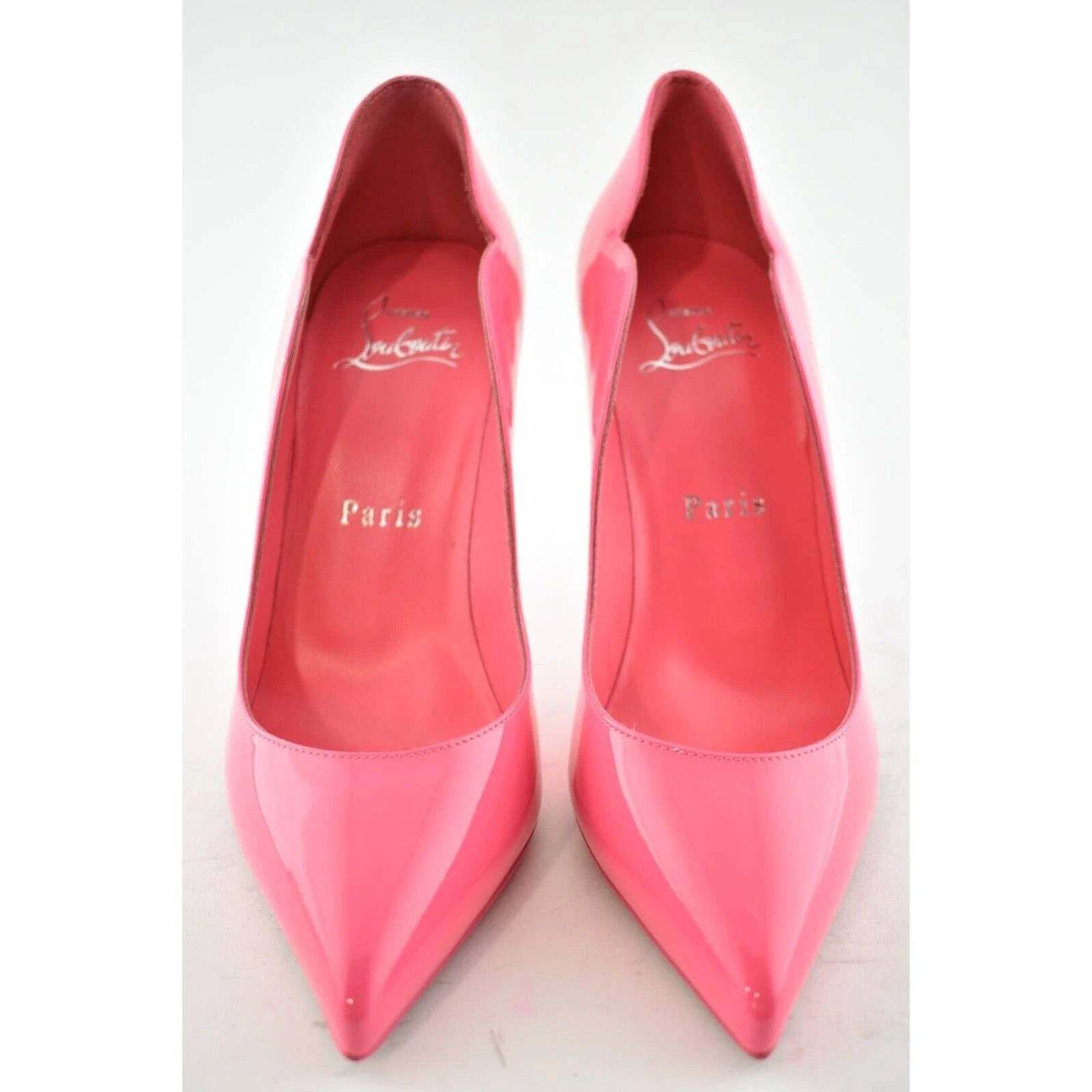 Christian Louboutin Christian Louboutin Hot Chick 100 Magnifique Pink Patent Size US 5 / IT 35 - 5 Thumbnail
