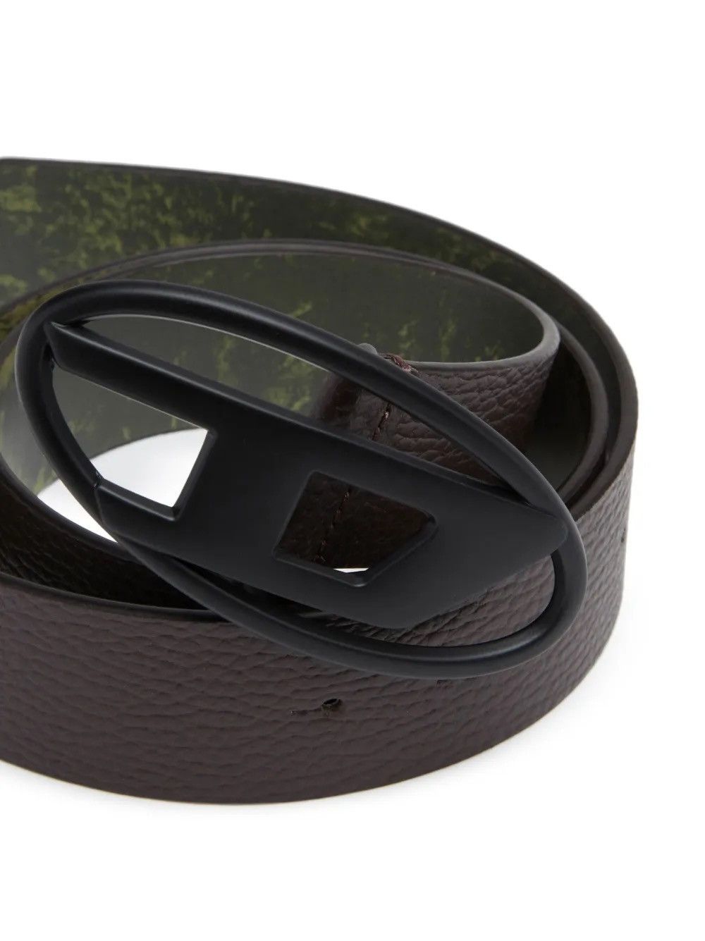 Diesel DIESEL Oval D Logo Reversible Leather Belt Earth Tone Editio Size 28 - 2 Thumbnail