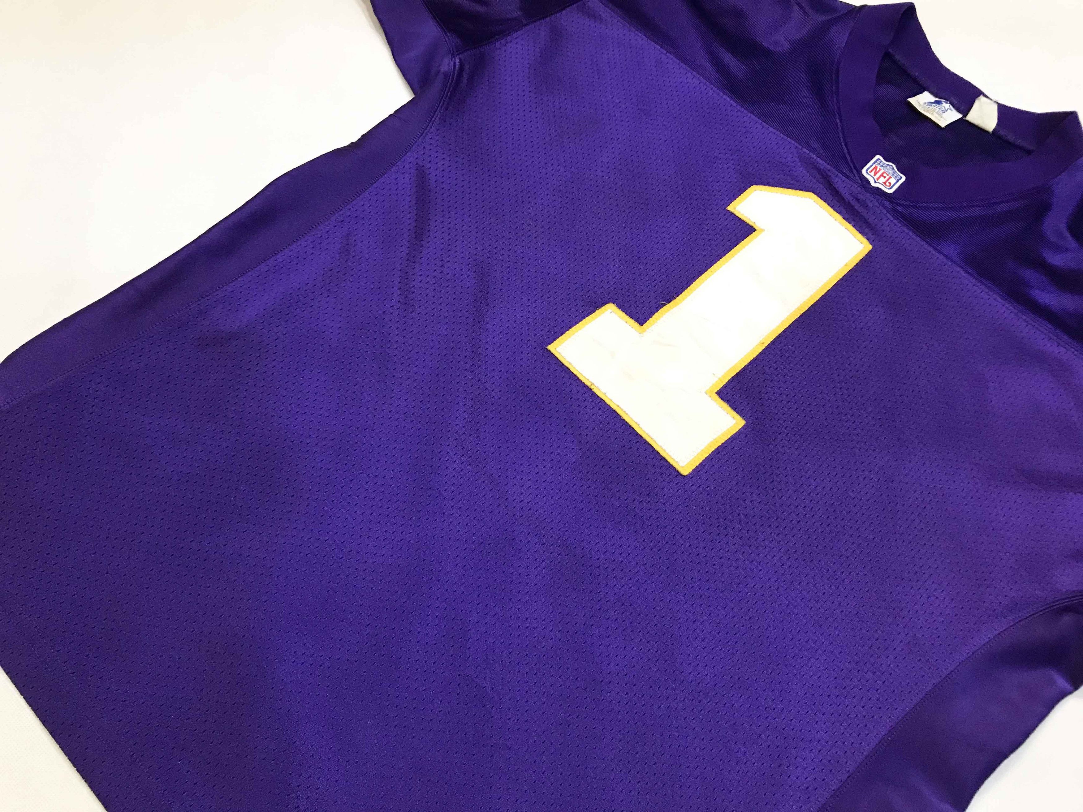 NFL × Starter × Vintage Vintage Starter NFL Minnesota Vikings WARREN MOON #1 Jersey Size US L / EU 52-54 / 3 - 10 Thumbnail