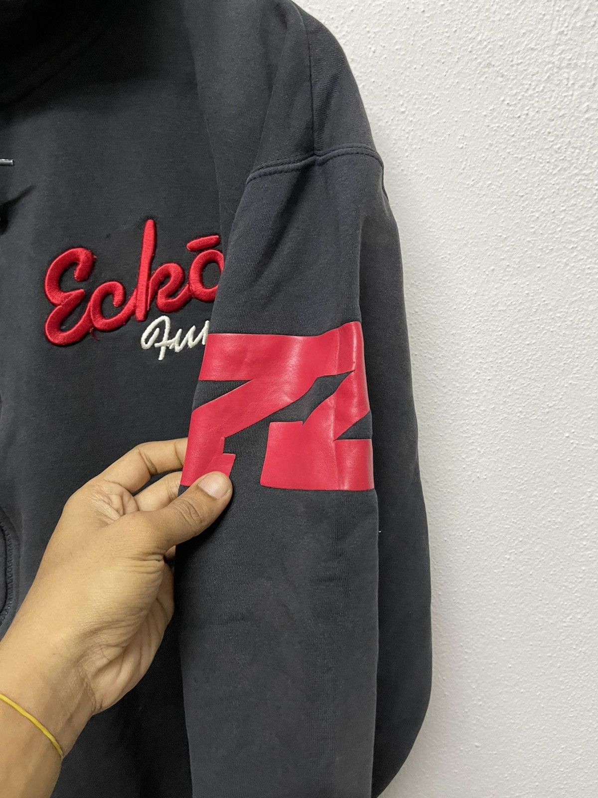 Ecko Unltd. × Vintage 2000s ECKO FUNCTION ZIPPER HOODIE BIG LOGO DISTRESSED Size US L / EU 52-54 / 3 - 11 Thumbnail