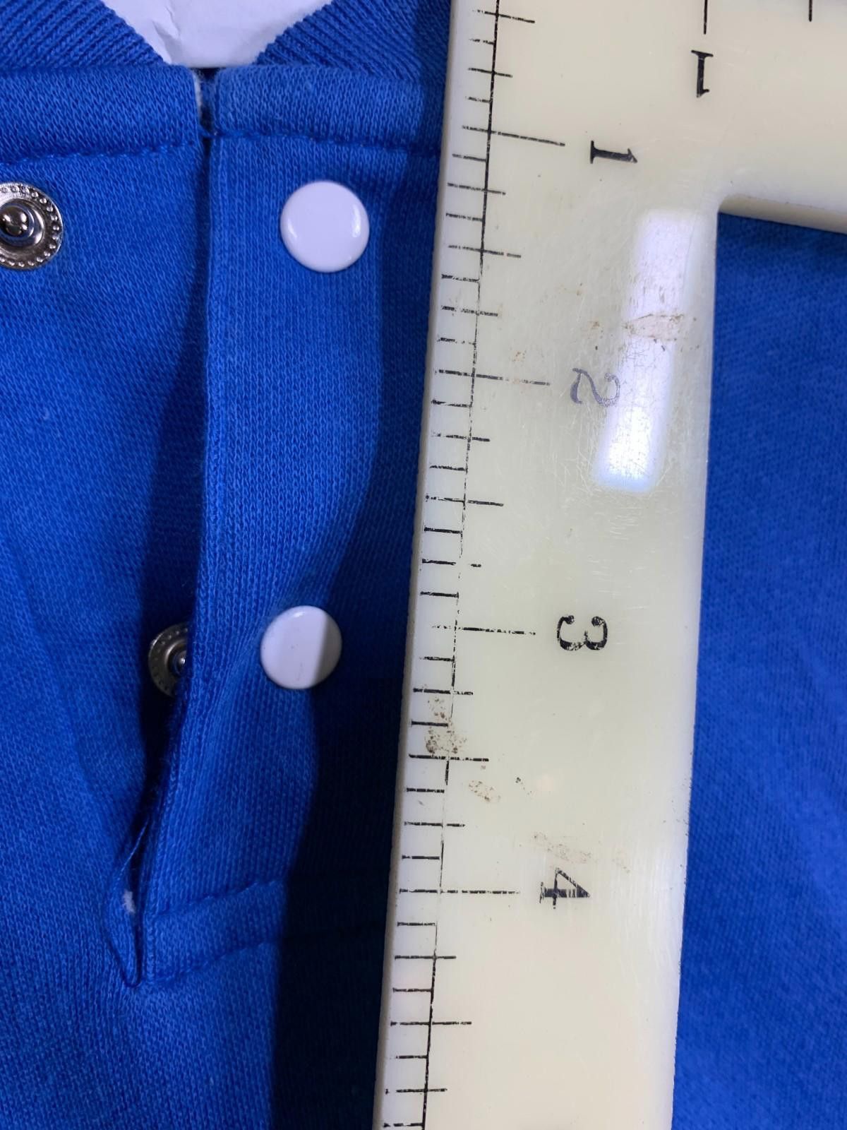 Designer VINTAGE MADE TO ORDER Men sleeveless Royal Blue Shirt (#115) Size US XL / EU 56 / 4 - 5 Thumbnail
