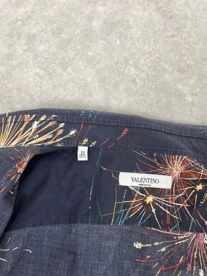 Valentino 2000s Valentino Fireworks Black Shirt Size US M / EU 48-50 / 2 - 7 Thumbnail