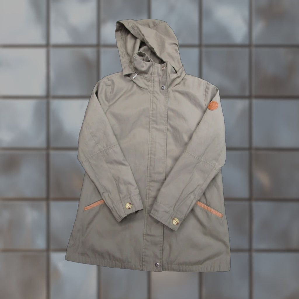 Ralph Lauren Lauren Ralph Lauren Coat Womens Petite Small Olive Hooded Anorak Parka Lined Full Zip Pockets Size S / US 4 / IT 40 - 1 Thumbnail