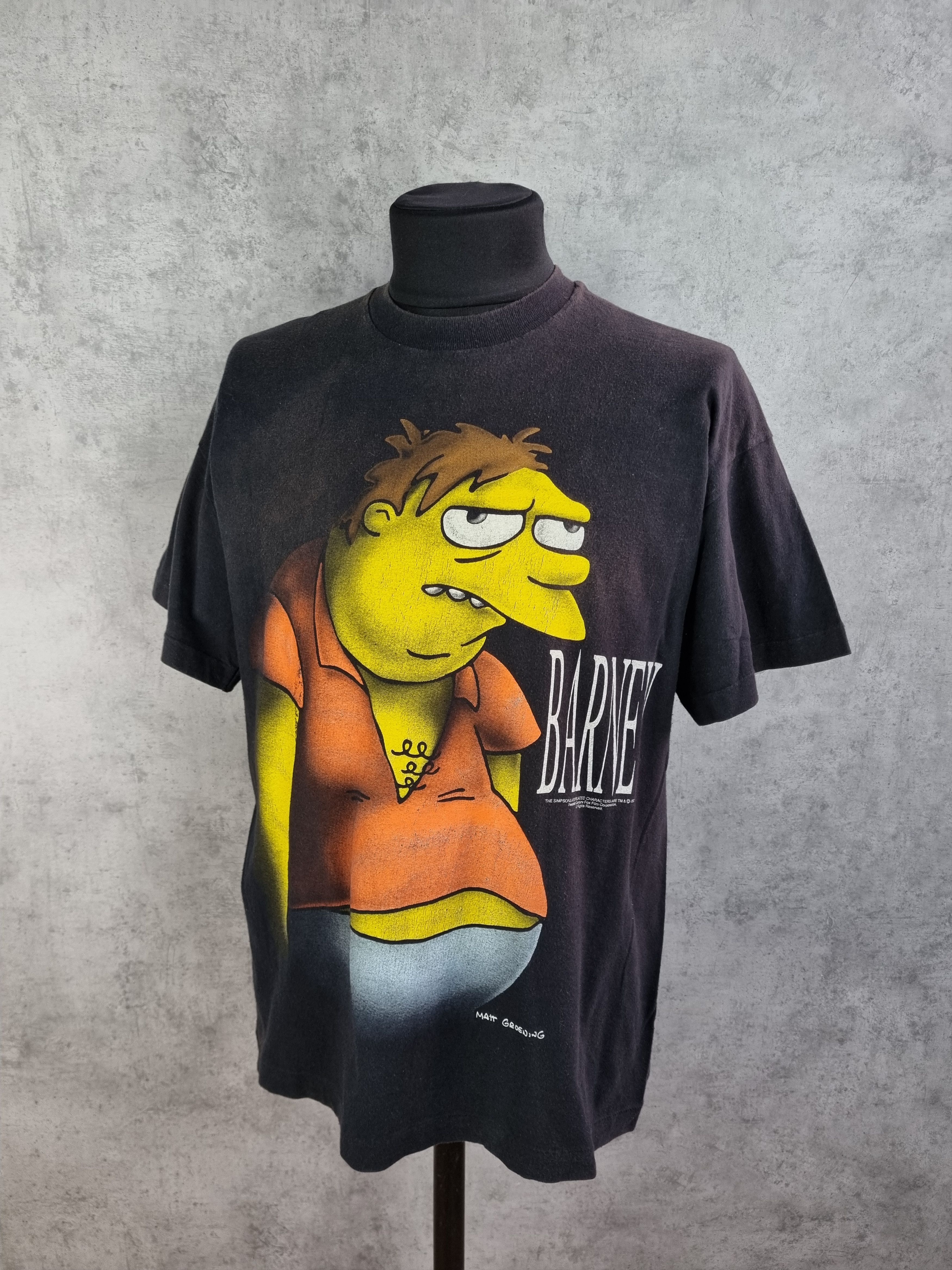 The Simpsons × Vintage 97s Single Stitch The Simpsons Barney Big Logo Tee shirt Size US L / EU 52-54 / 3 - 3 Thumbnail