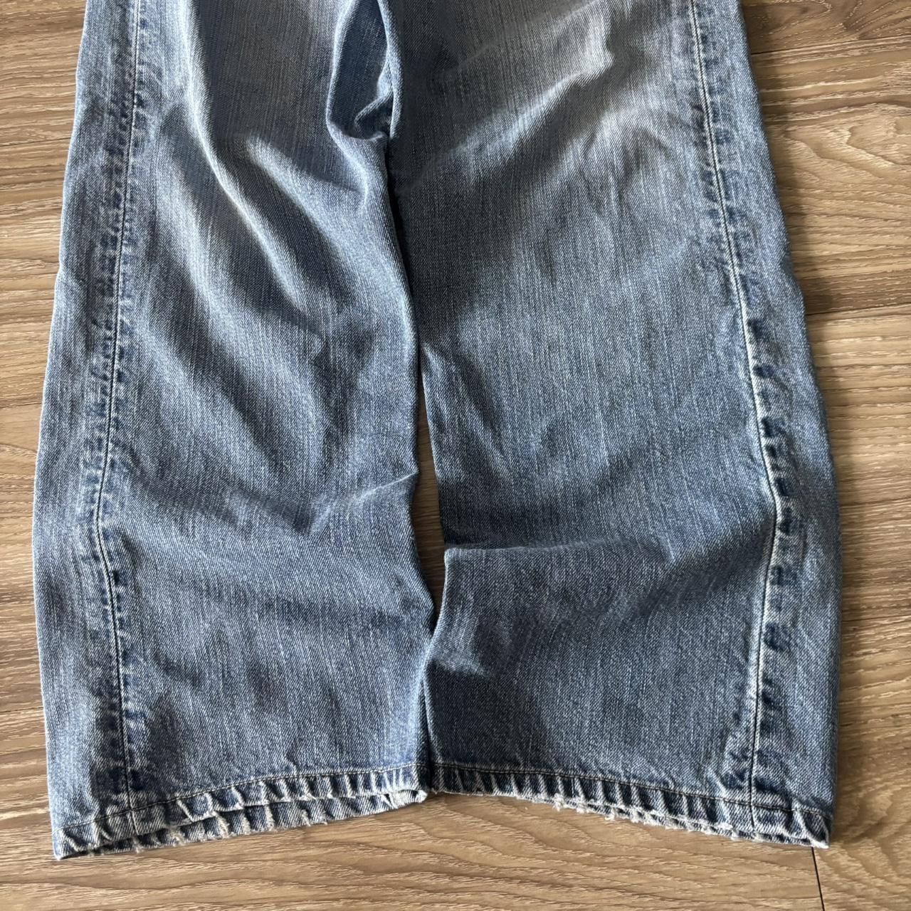Polo Ralph Lauren Crazy Vintage Y2K/2000s Grunge Faded Wash Polo Ralph Lauren Denim Jeans! 33x29 Size US 33 - 6 Thumbnail