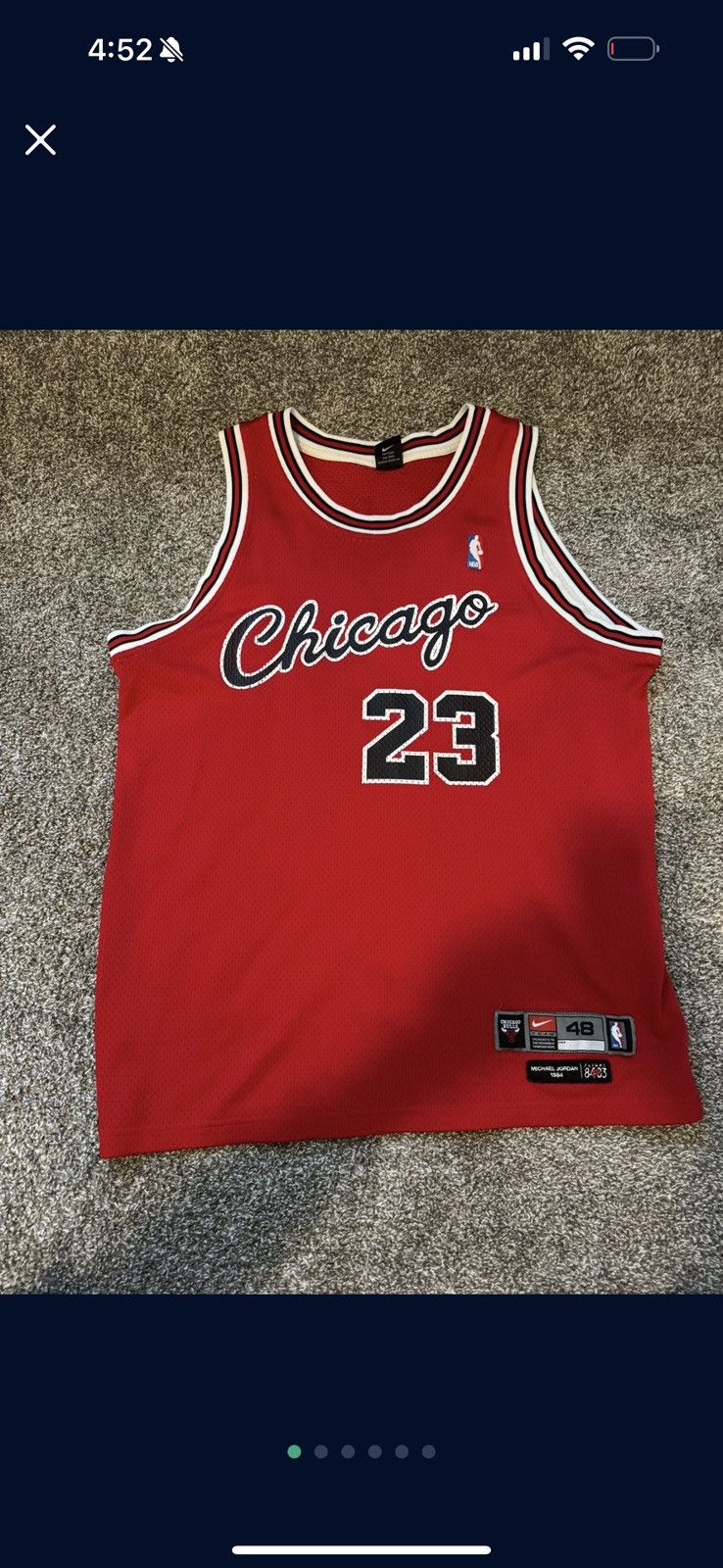 Nike Micheal Jordan jersey vintage Size US M / EU 48-50 / 2 - 1 Thumbnail