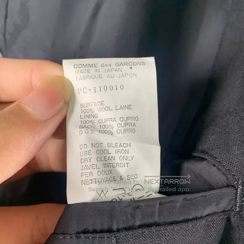 Comme des Garcons Comme des Garcons Black Wool Long Trench Coat Size US M / EU 48-50 / 2 - 8 Thumbnail