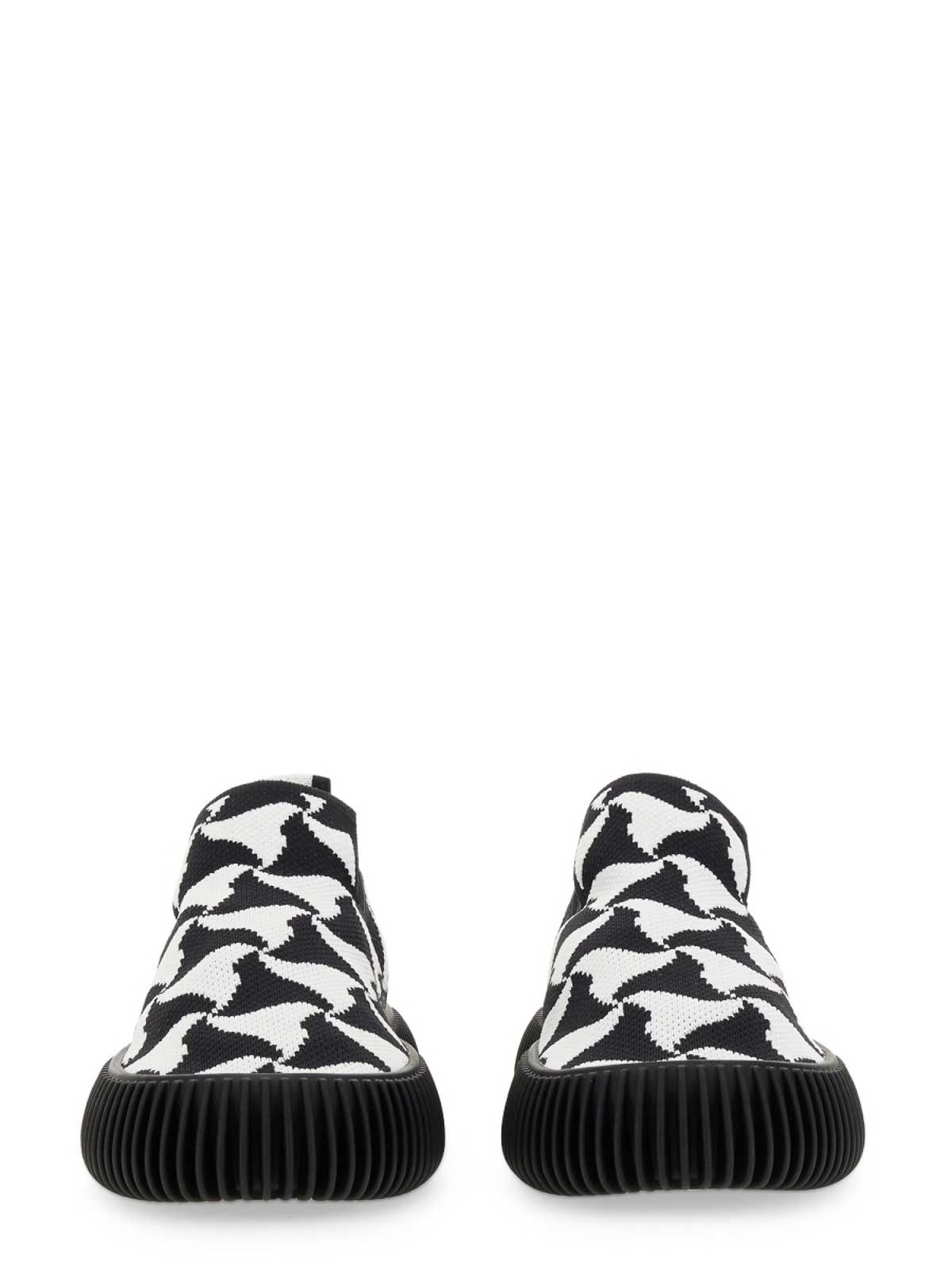 Bottega Veneta o1y0725 Rubber Low-Top Sneakers in Black/White Size US 10 / IT 40 - 4 Thumbnail