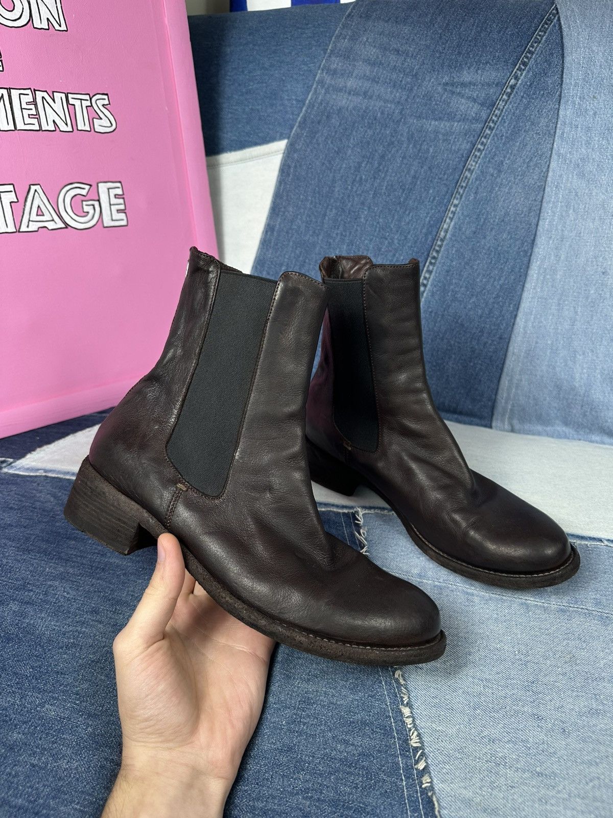 Officine Creative Officine Creative Chelsea Ankle Boots Brown Leather Zip Size US 7 / IT 37 - 12 Thumbnail