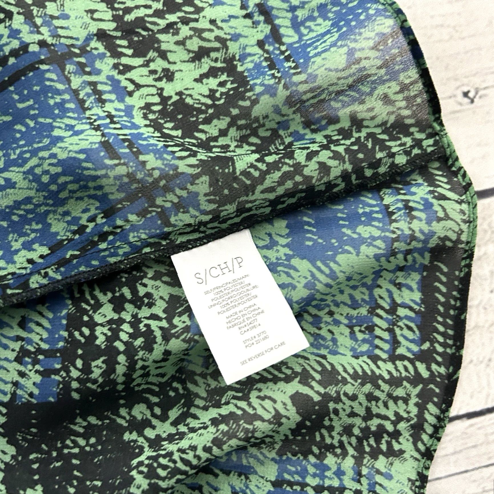 Vintage Cabi 2 Piece Tank Sheer Short Sleeve Top Women's Small Green Blue Shirt Blouse, 2 Piece, Sheer, Green, Blue, Small, Women's Size S / US 4 / IT 40 - 6 Thumbnail