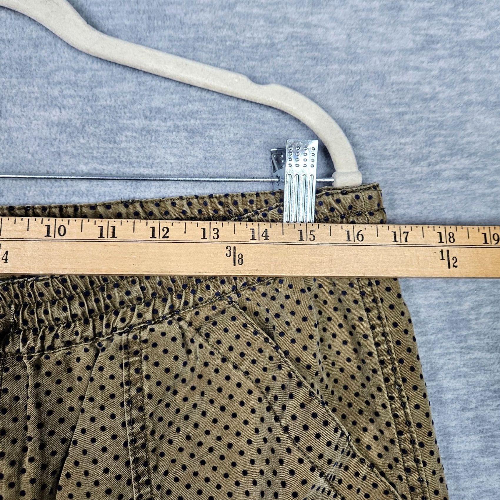 Anthropologie By Anthropologie Polka dot Army Green Jogger Pants L Women Regular Lyocell Green Polka Dot Jogger Casual Fall Spring Summer Winter Size 36" / US 14 / IT 50 - 4 Thumbnail