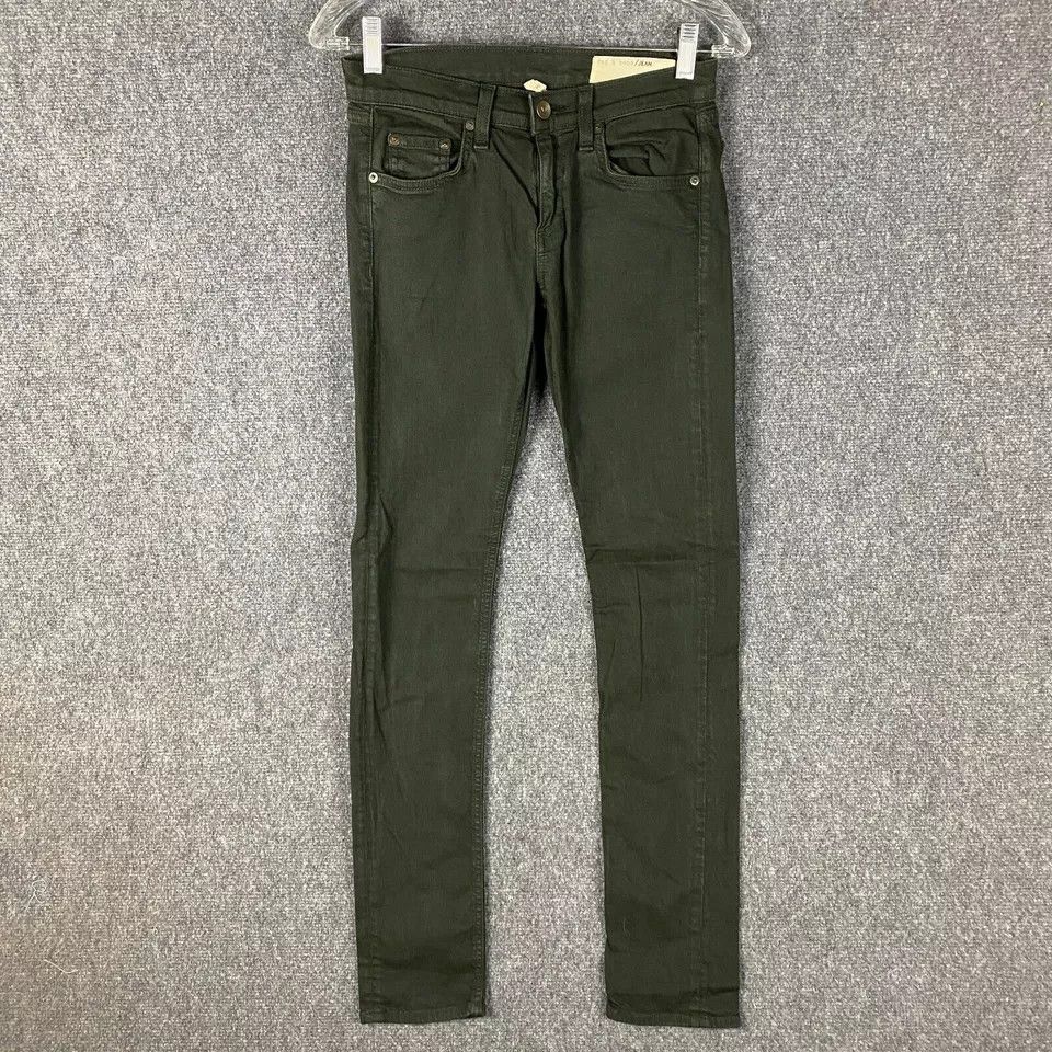 Rag & Bone Rag & Bone Jeans Women's Size 24 The Dre Green Denim Size 28" / US 6 / IT 42 - 1 Thumbnail