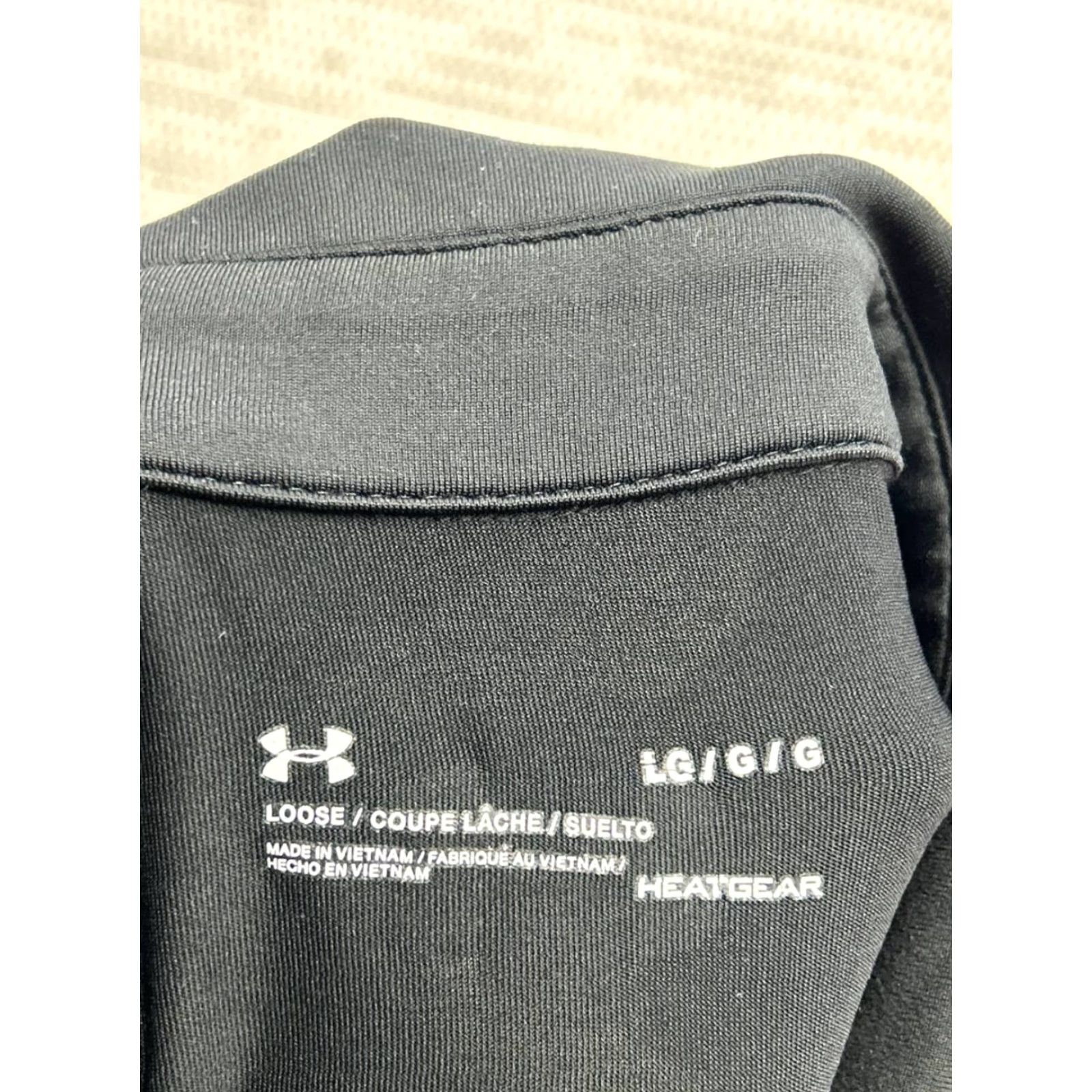 Under Armour Under Armour HeatGear Polo Shirt Mens Large Black Regular Fit Polo Shirt Golf Tennis Logo Size US L / EU 52-54 / 3 - 4 Thumbnail