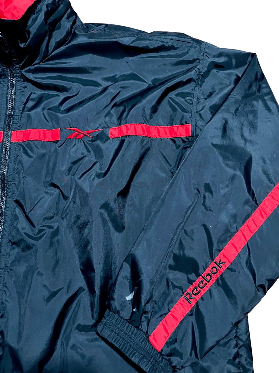 Reebok Reebok Retro Black & Red Jacket Size US L / EU 52-54 / 3 - 2 Thumbnail