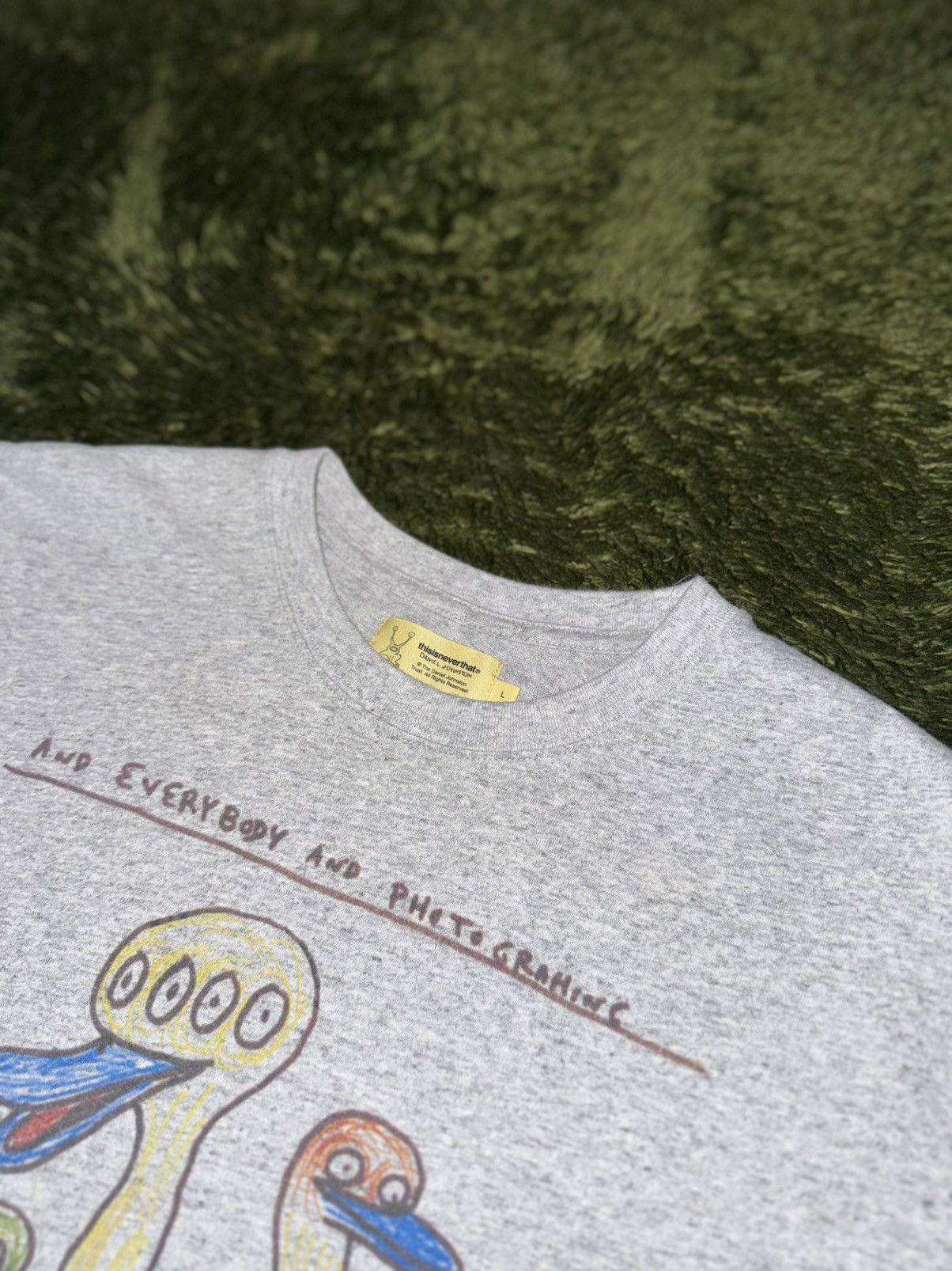thisisneverthat [L] thisisneverthat x Daniel Johnston Duck T-Shirt Heather Size US L / EU 52-54 / 3 - 3 Thumbnail