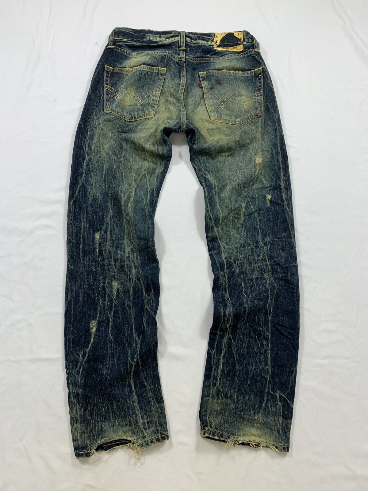 If Six Was Nine Sicks gothic jeans pant denim archives Skull Distressed Size US 31 - 2 Thumbnail