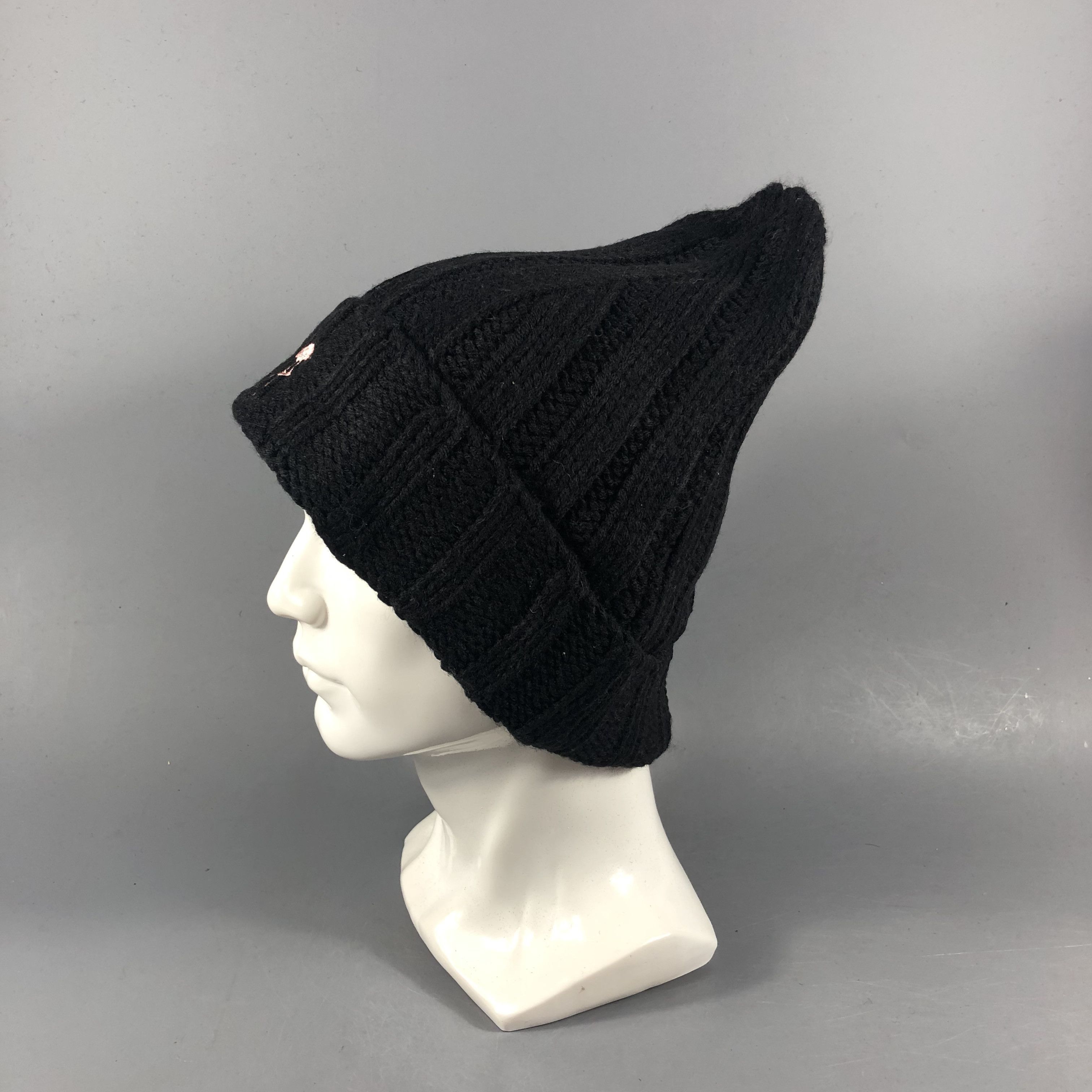 Vintage Unknown Pleated Knit Fisherman Beanie Snowcap Snow Hat B989 Size ONE SIZE - 2 Thumbnail