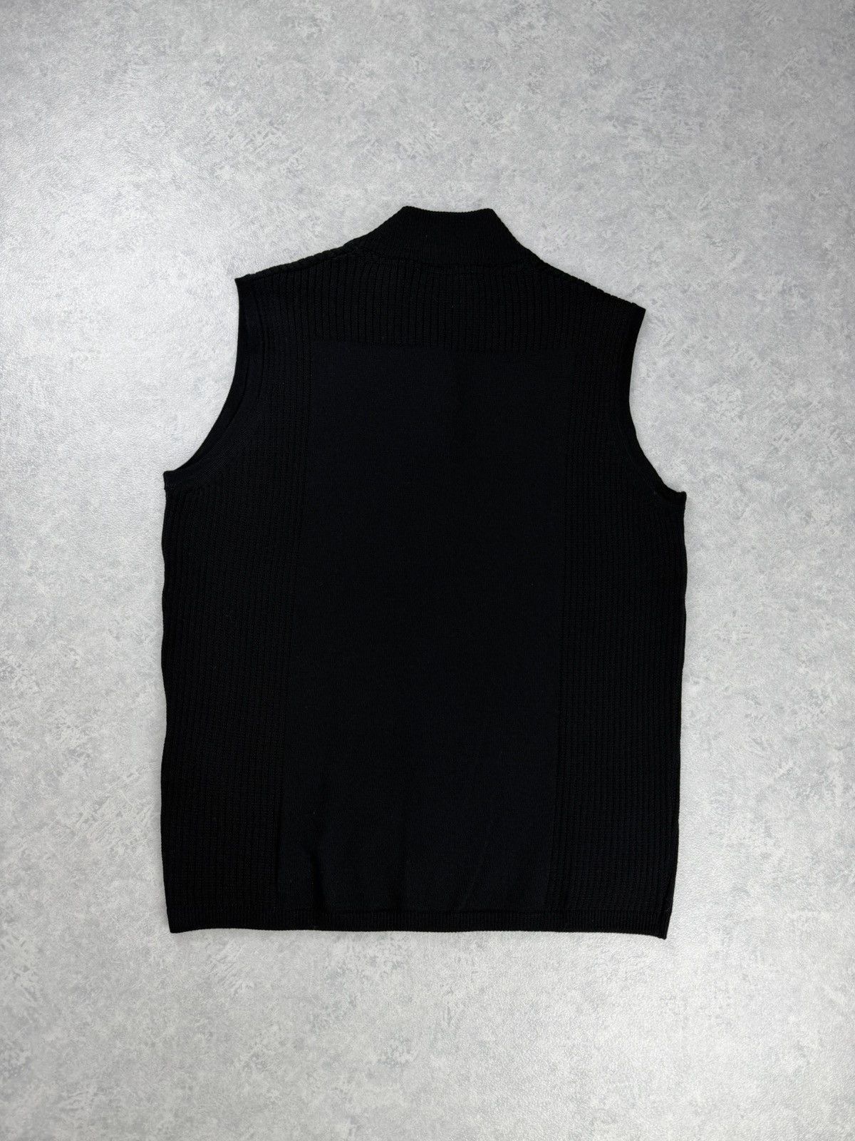 Other Montechiaro Merino Wool Zip Knit Vest Black Size 48 Size US M / EU 48-50 / 2 - 7 Thumbnail