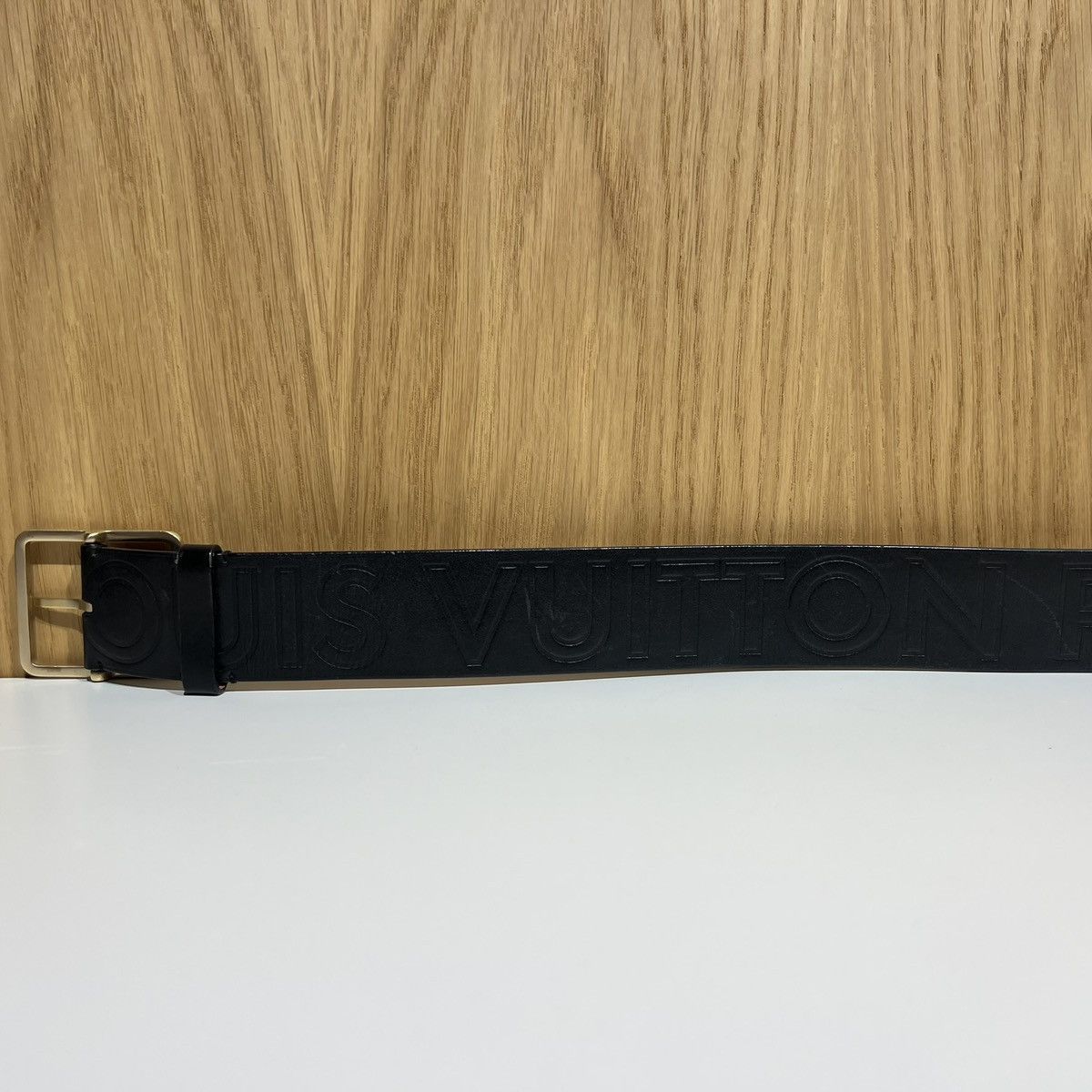 Louis Vuitton 🔹Louis Vuitton Automne-Hiver 2008 Collection Leather Belt Size 34 - 6 Thumbnail