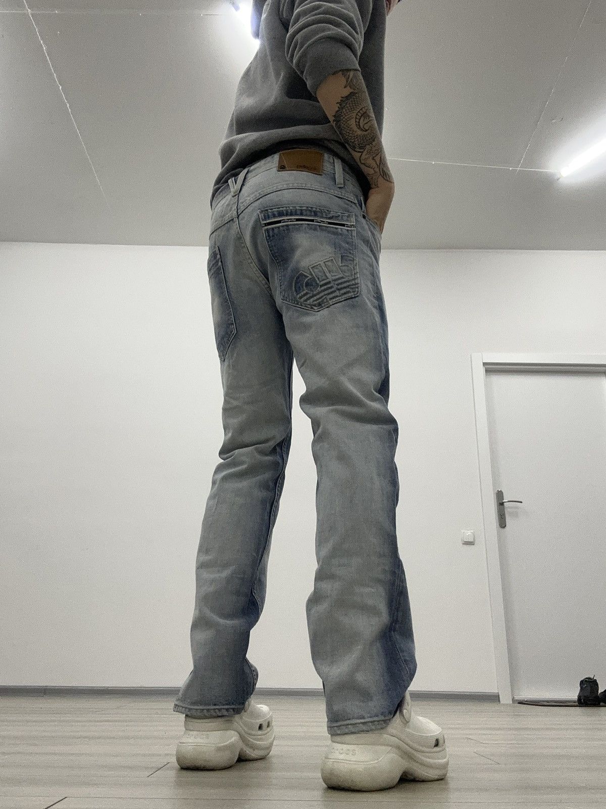 Hysteric Glamour Pele Pele Marc Buchanan Flared Bootcut Y2K Light Jeans Size US 30 / EU 46 - 1 Thumbnail