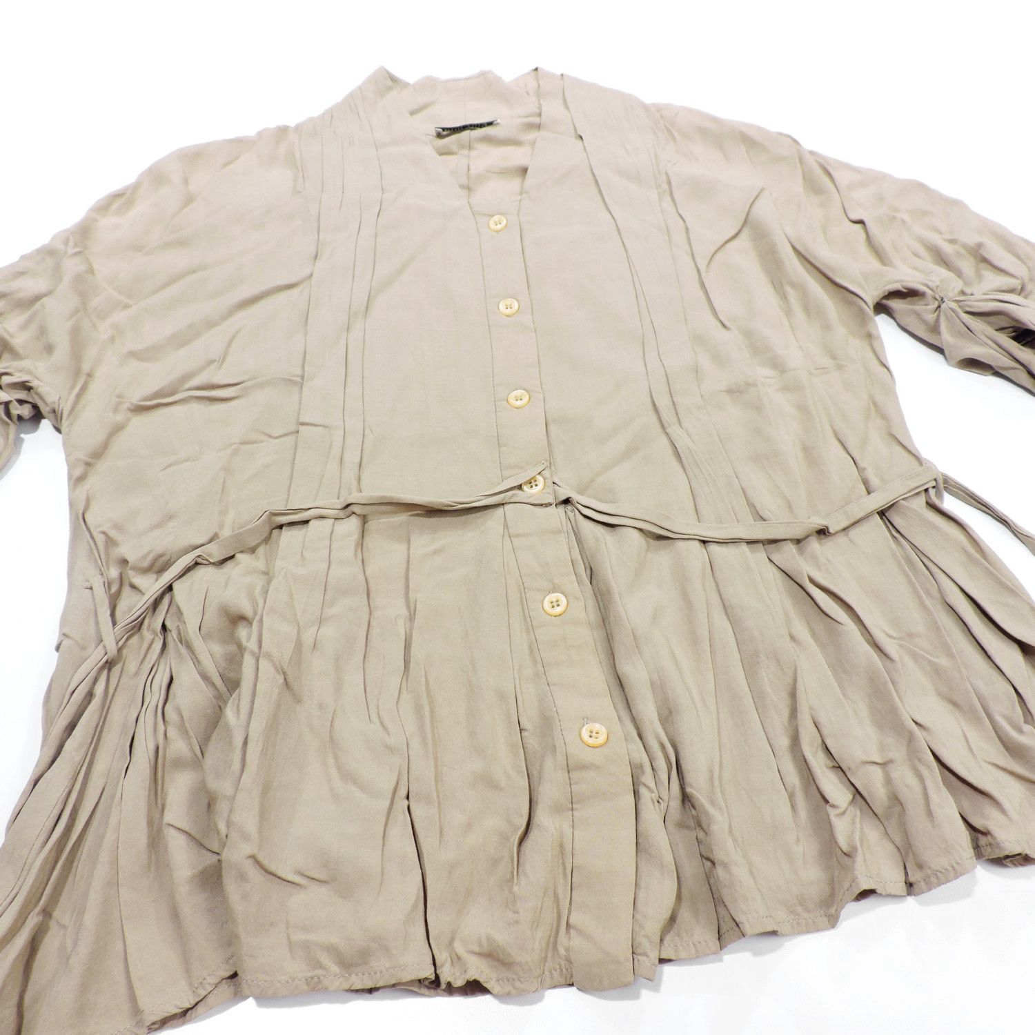 Miu Miu MIU MIU BROWN BLOUSE LONG SLEEVE SHIRT Size XS / US 0-2 / IT 36-38 - 6 Thumbnail