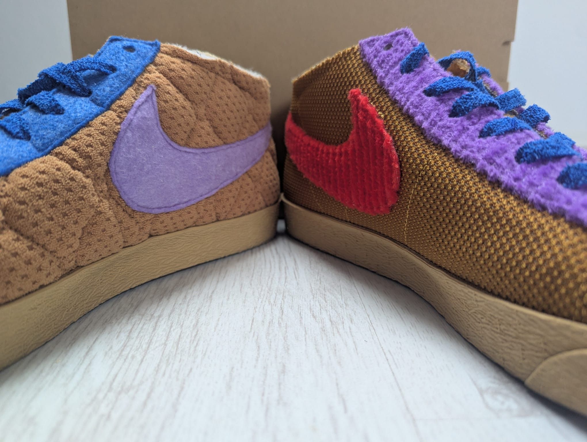 Cactus Plant Flea Market × Nike Nike x Cactus Plant Flea Market You Blazer Mid Beige Red Size US 12 / EU 45 - 3 Thumbnail