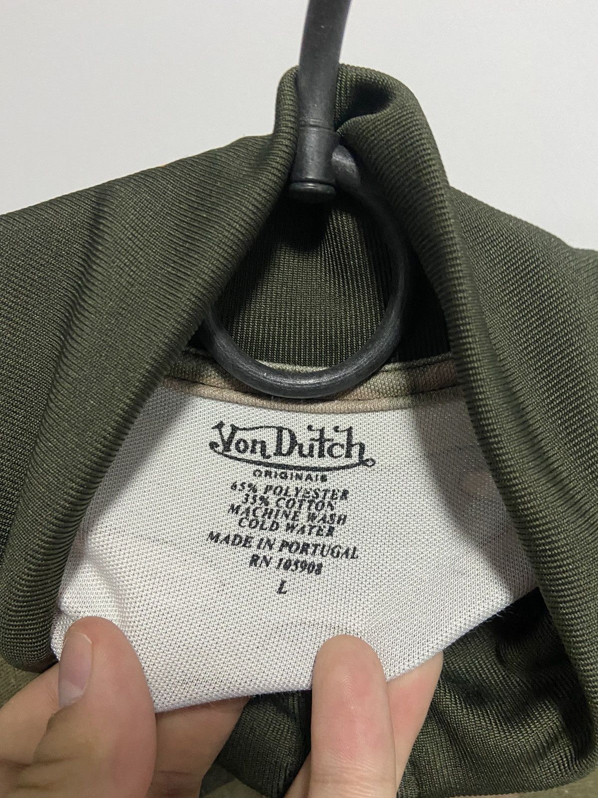 Vintage × Von Dutch Von Dutch zip sweatshirt big logo eye 👁️ vintage camouflage Size US L / EU 52-54 / 3 - 7 Thumbnail