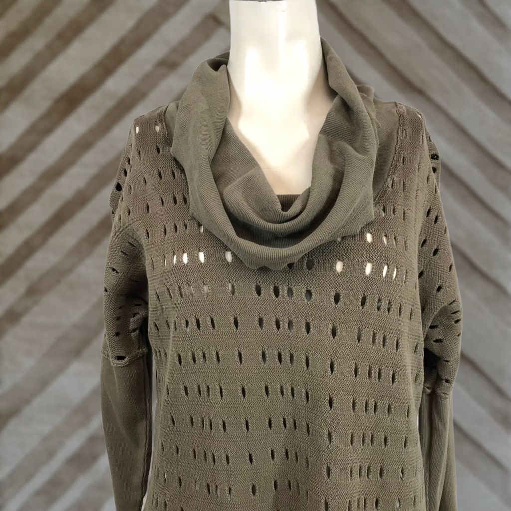 Olive XCVI Womens Olive Green Cowl Neck Tunic Sweater Size M Size M / US 6-8 / IT 42-44 - 1 Thumbnail