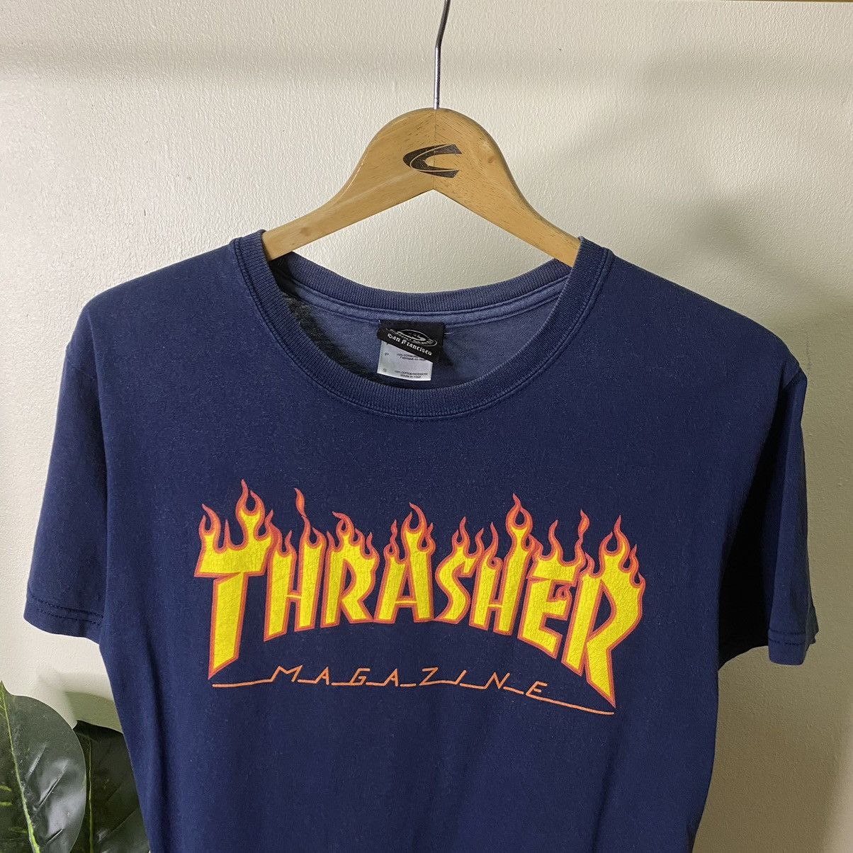 Thrasher × Vintage Vintage 2000s Thrasher Magazine Skateboard Tee Size US S / EU 44-46 / 1 - 2 Thumbnail