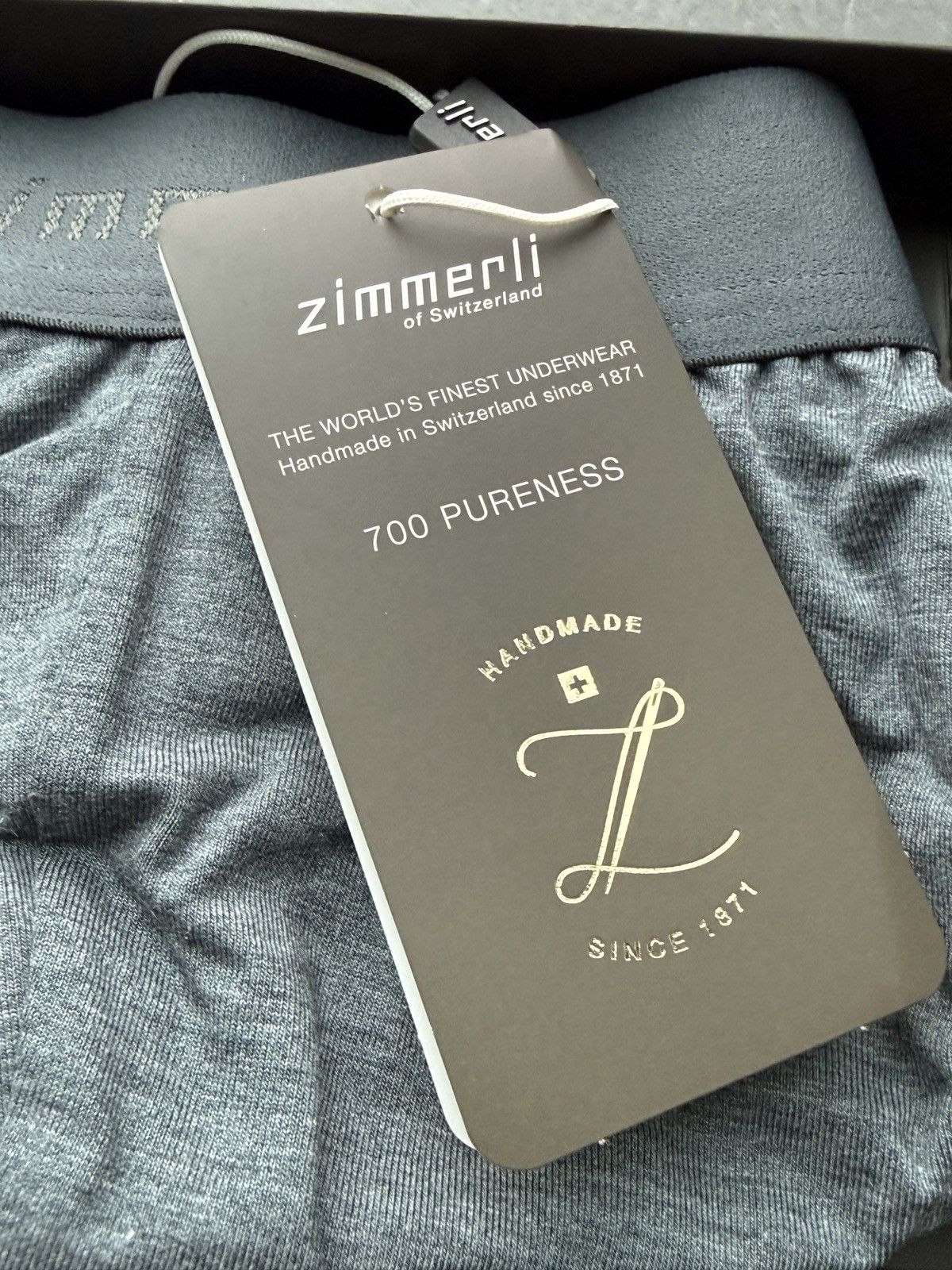 Zimmerli Zimmerli of Switzerland Handmade Pureness Brief Underwear Size 36 - 9 Thumbnail