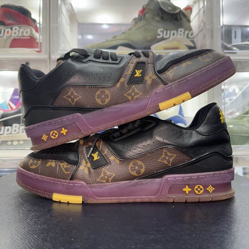 Louis Vuitton Louis Vuitton Trainer Sneakers in Lakers Colors -2505 Size US 10.5 / EU 43-44 - 6 Thumbnail