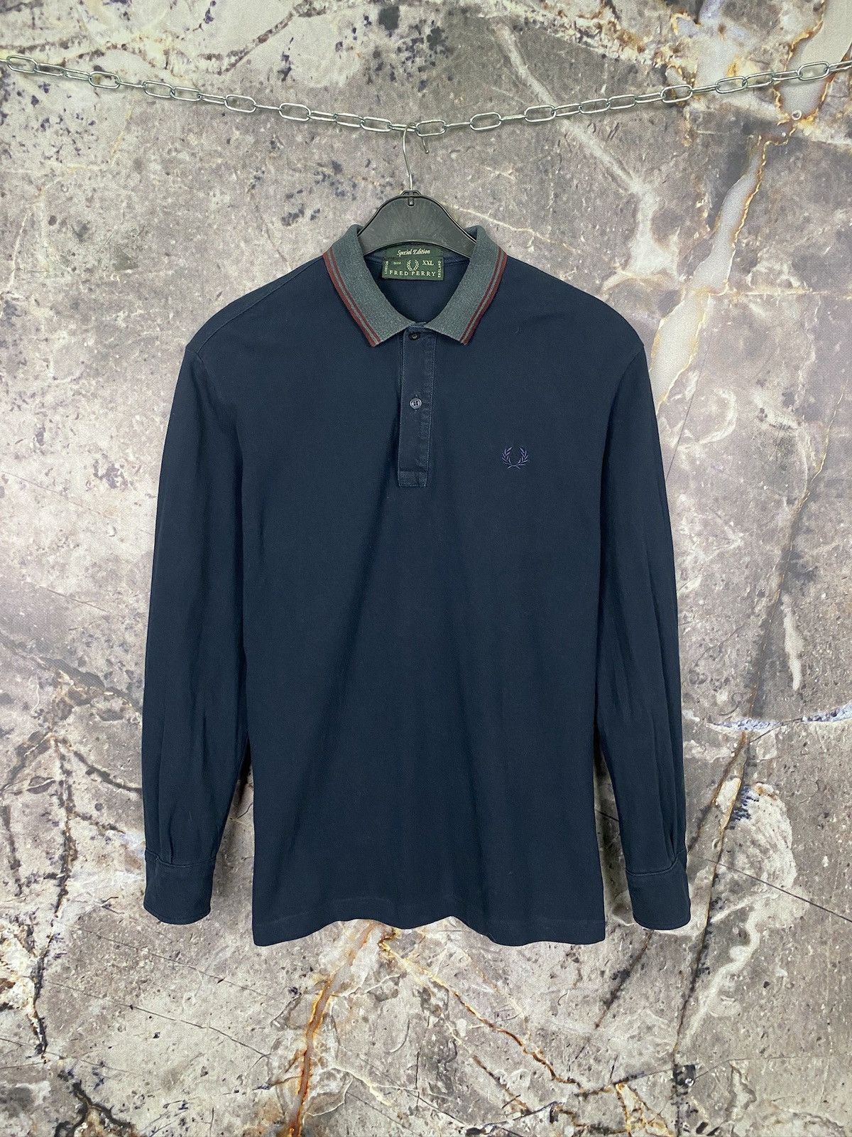 Fred Perry Men’s Fred Perry Long Sleeve Polo Vintage Casual Size XXL Size US XXL / EU 58 / 5 - 1 Thumbnail