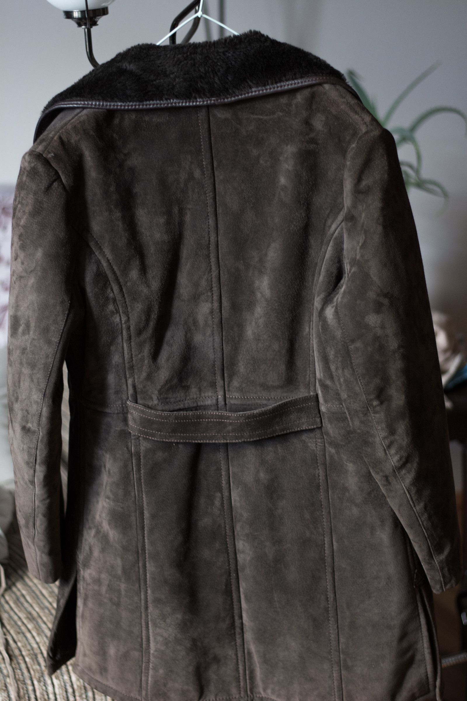 Vintage Long leather coat I Chocolate Brown Duffel Coat Size M / US 6-8 / IT 42-44 - 5 Thumbnail