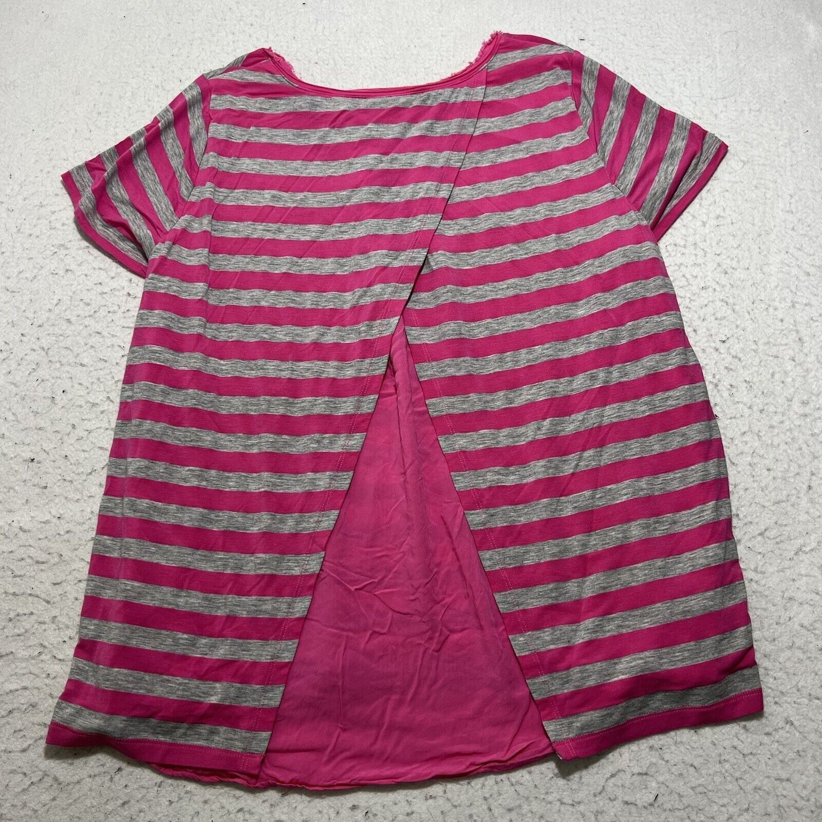 Vince Camuto Vince Camuto Medium Splitback Pink Striped T Shirt Crewneck Size M / US 6-8 / IT 42-44 - 10 Thumbnail