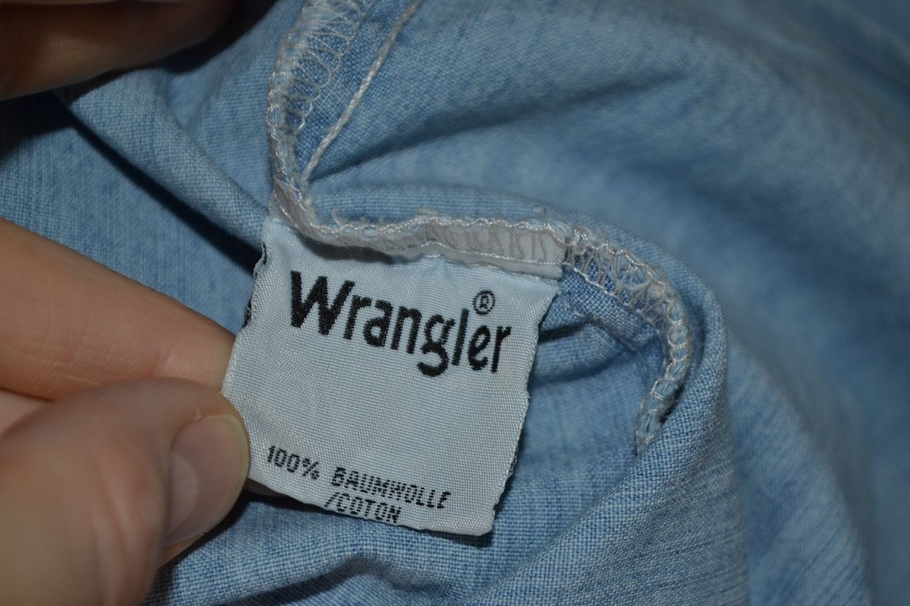 Vintage × Wrangler Vintage Wrangler Wester Embroidered Denim Shirt XXL Size US XXL / EU 58 / 5 - 8 Thumbnail