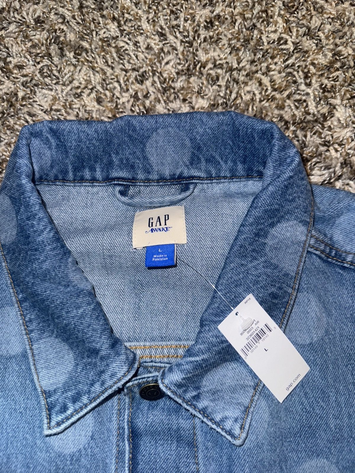Gap Gap X Awake NY Oversized Dotted Icon Denim Jacket Size US L / EU 52-54 / 3 - 2 Thumbnail