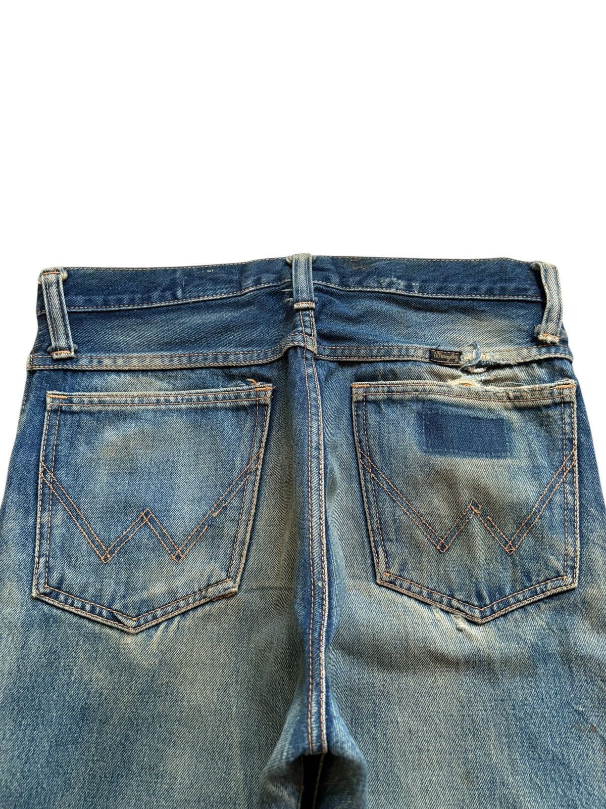 Vintage × Wrangler Vintage Wrangler Rusty Mud Wash Distressed Baggy Jeans Size US 30 / EU 46 - 8 Thumbnail