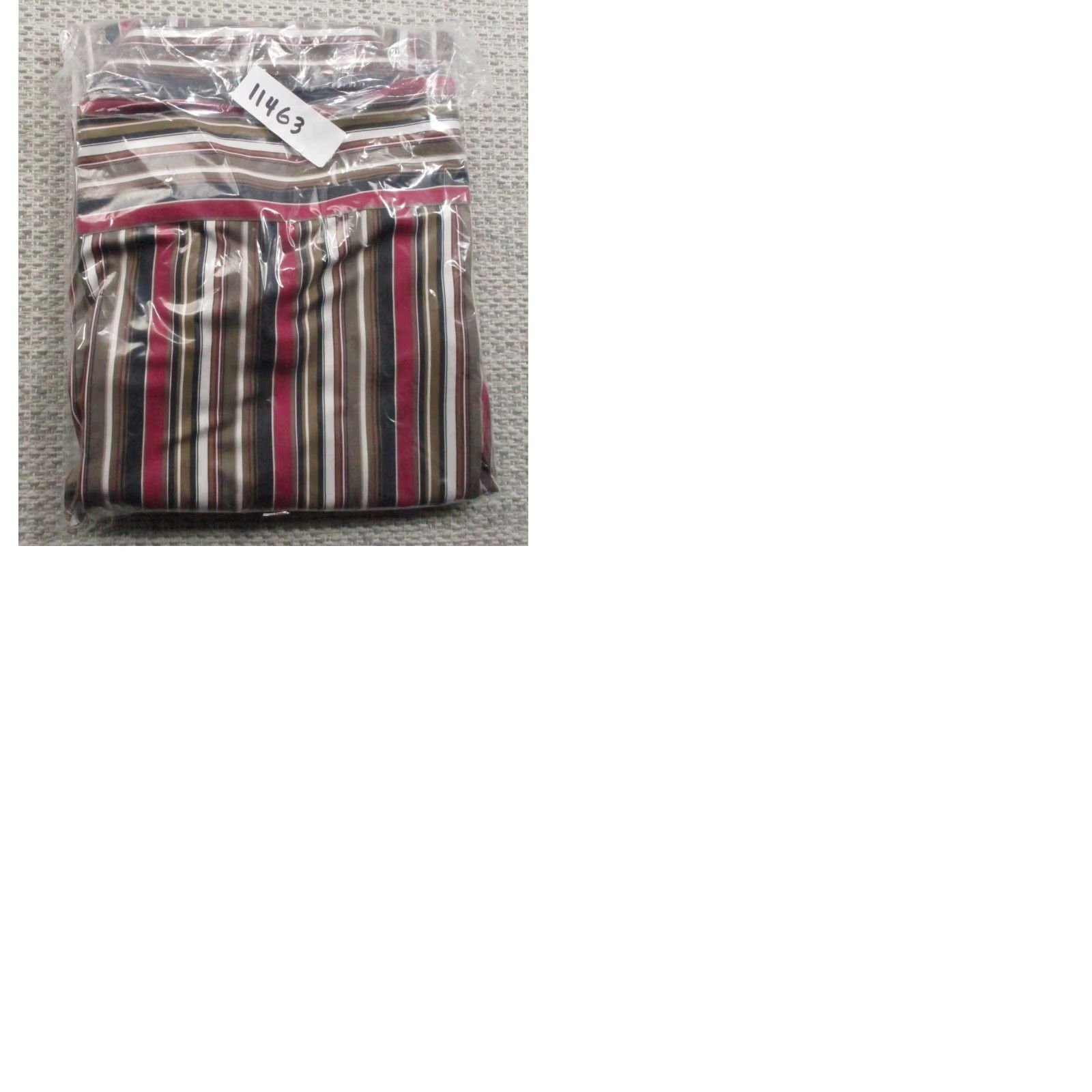 Tailorbyrd Tailorbyrd Dress Shirt Mens XL Brown Red Stripe Long Sleeve Button Up Cotton Size 46R - 10 Thumbnail