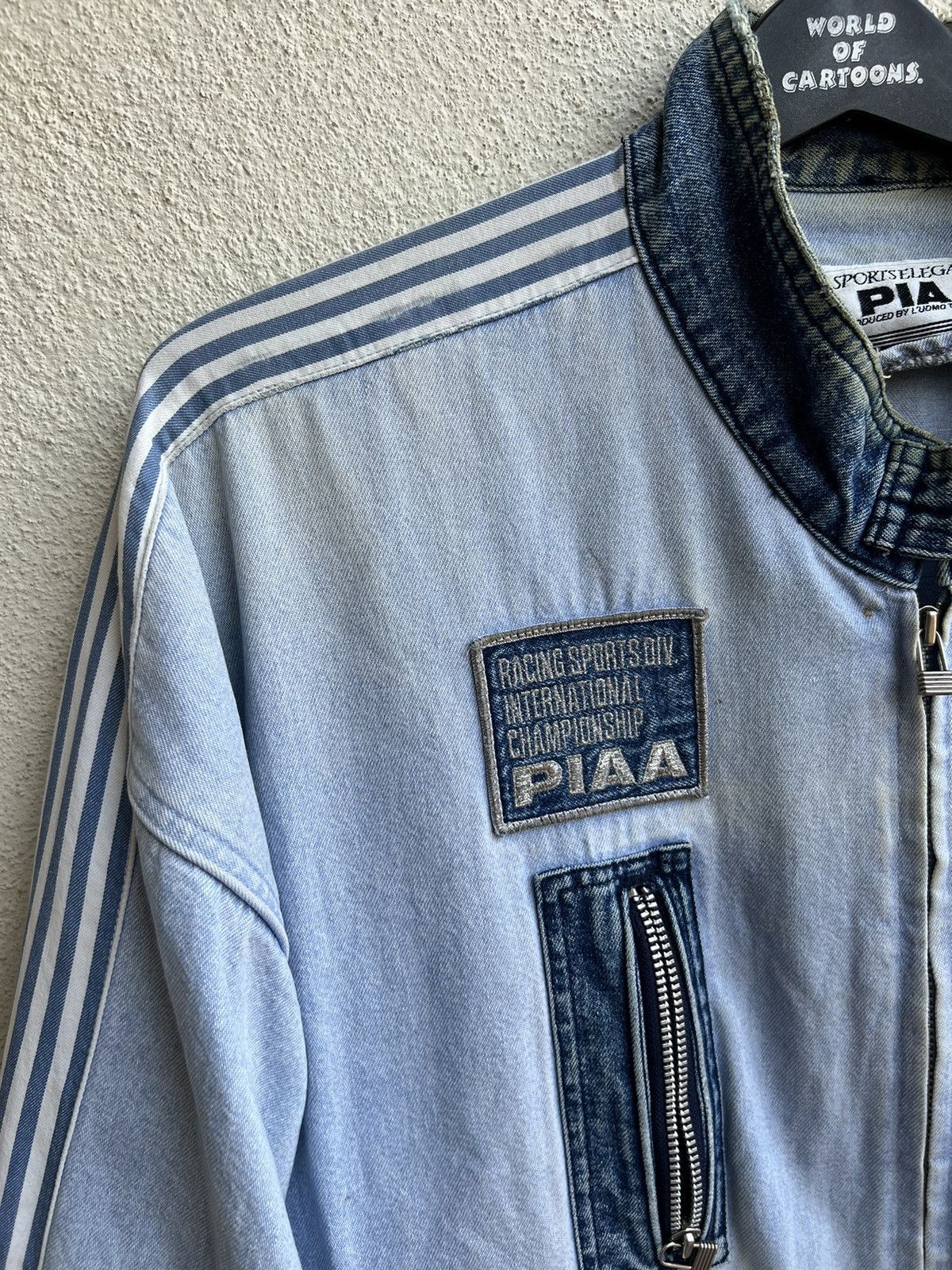 Vintage Vintage 90s PIAA Motorsports Fade Muddy Hybrid Bomber Jacket Size US XL / EU 56 / 4 - 12 Thumbnail