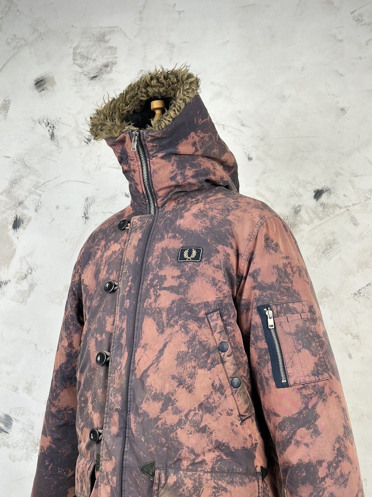 Fred Perry Fred Perry Custom Down Snorkel Parka Hooded Jacket Size M-L Size US M / EU 48-50 / 2 - 4 Thumbnail
