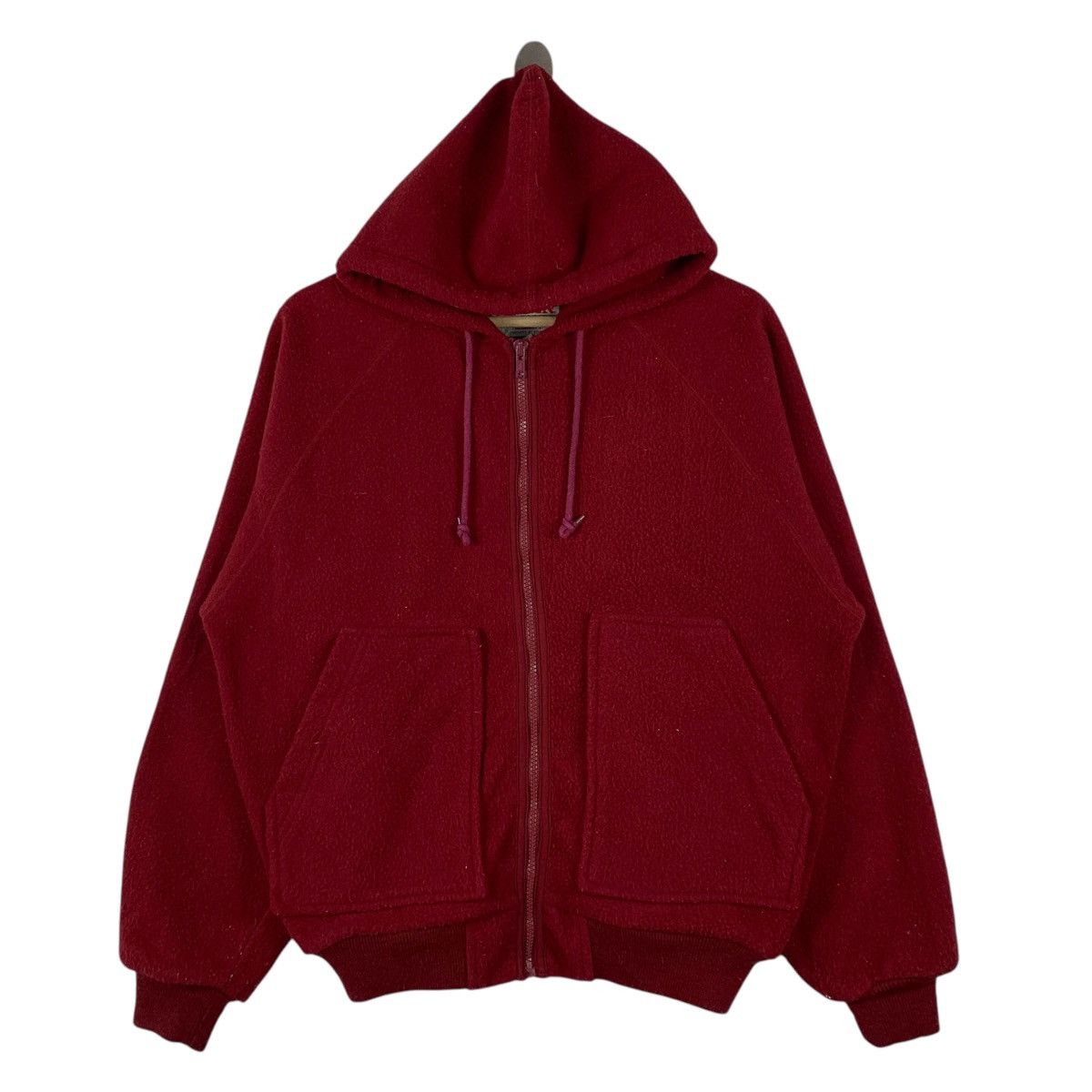 Edwin × Vintage Vintage EDWIN Casualwear Wool Hoodie Varsity Bomber Jacket Size US M / EU 48-50 / 2 - 1 Thumbnail