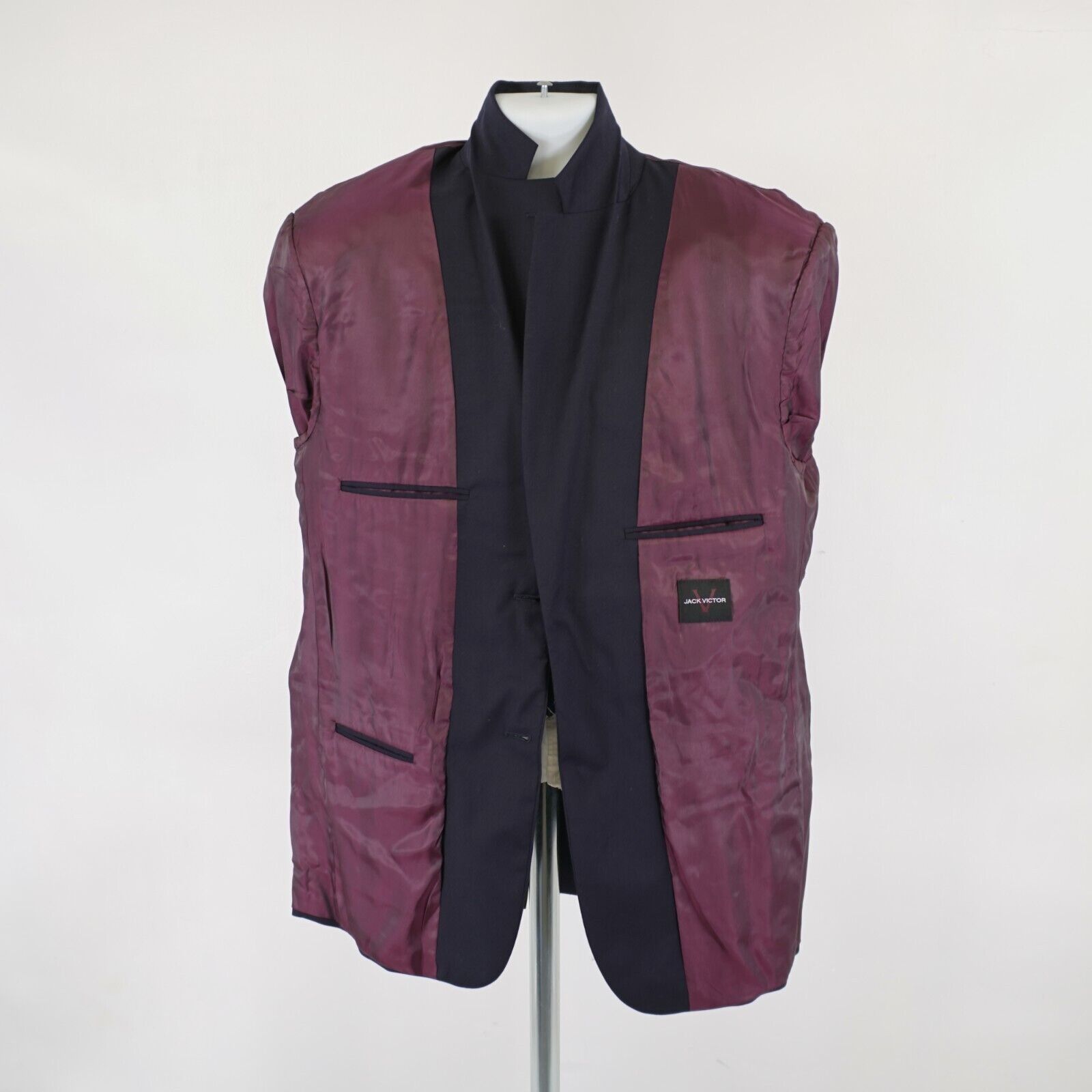 Jack Victor Jack Victor Wynnwood - Spj Wool Navy Blue 2 Silver Button B Size 40R - 11 Thumbnail
