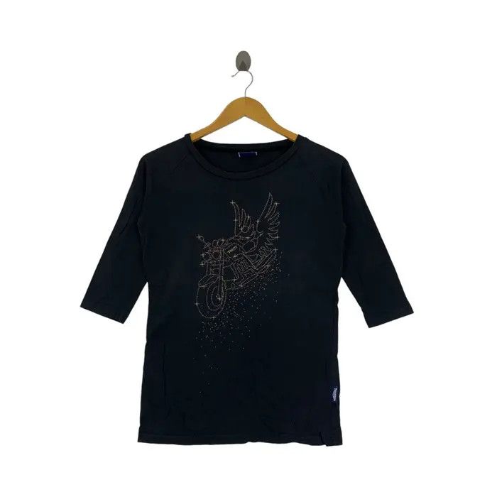 Vintage TRIUMPH MOTORCYCLE BLING Collection Wing Tee Shirt Size XXS / US 00 / IT 34 - 1 Thumbnail
