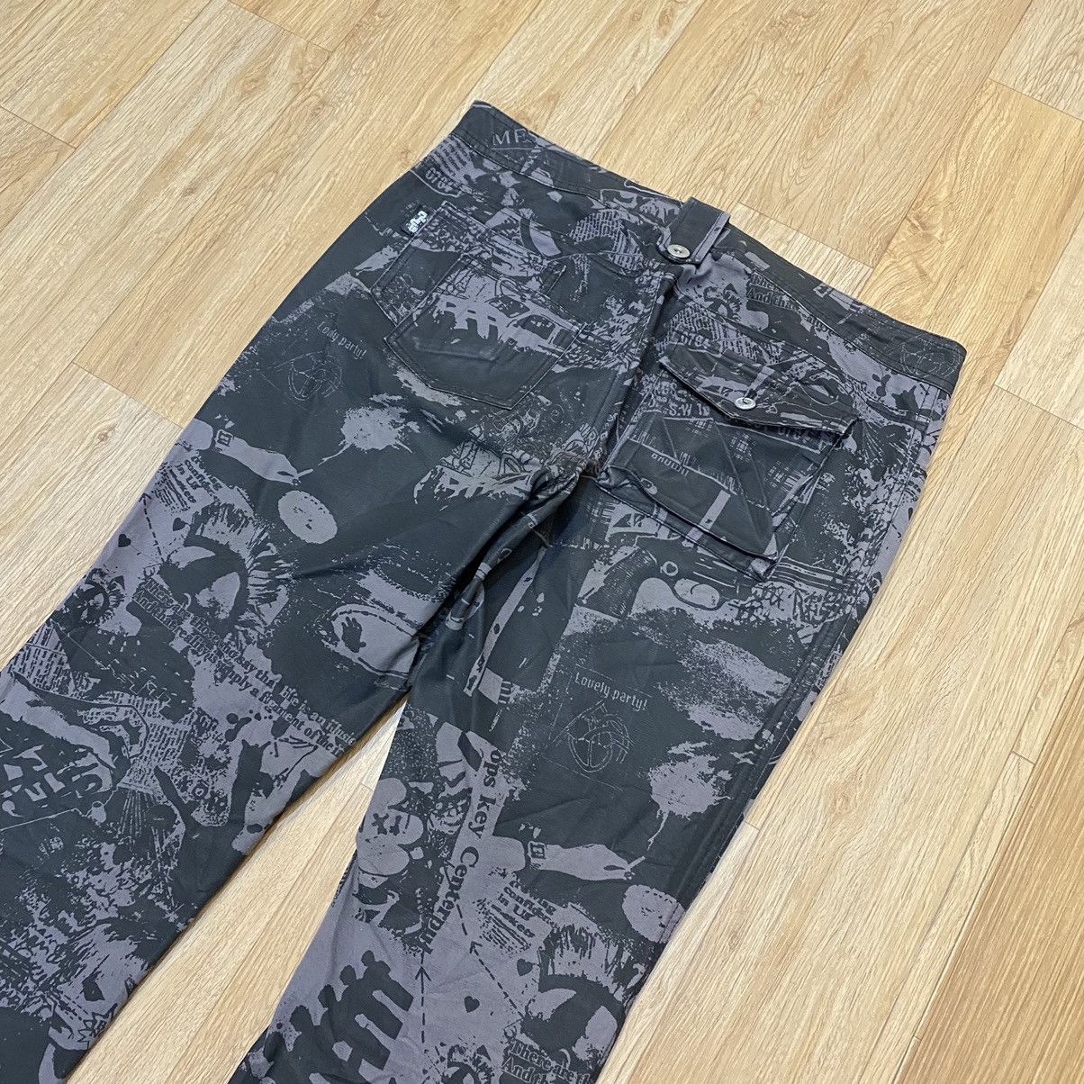 Hysteric Glamour 2000s Ba-Tsu Club Punk Style Bottom Lace Printed Pants Size US 32 / EU 48 - 5 Thumbnail