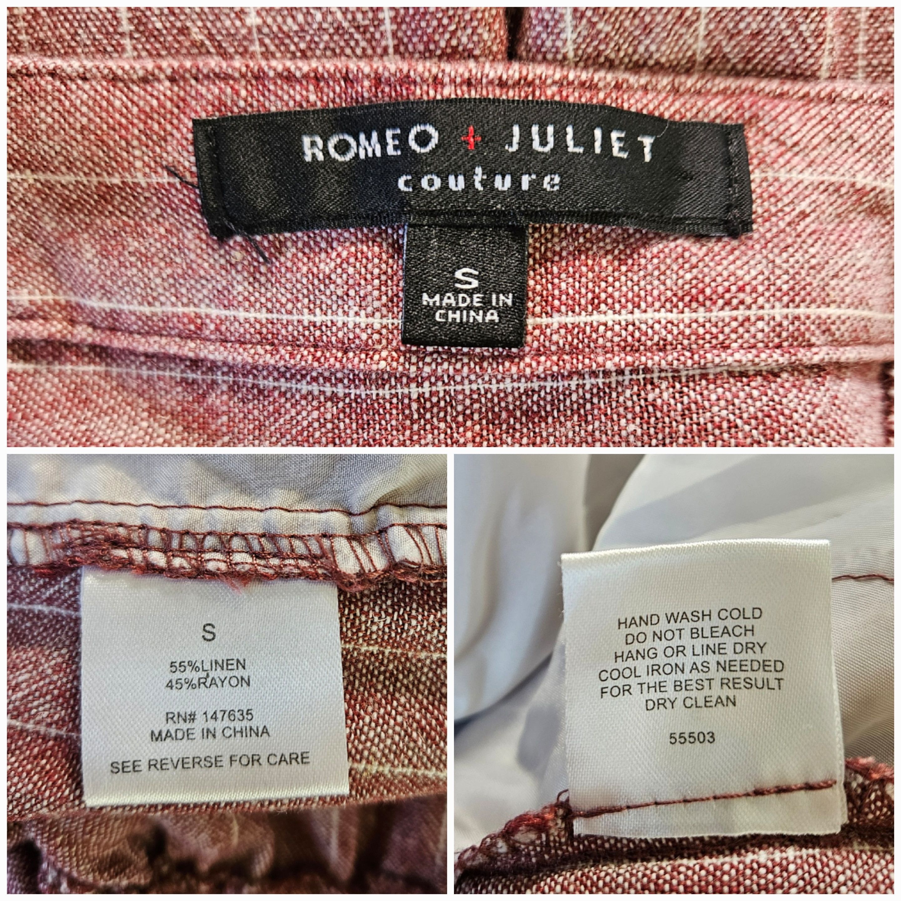 Other Romeo + Juliet Size S Couture Jumpsuit Overalls Linen Pocket Size 25" / US 0 / IT 36 - 10 Thumbnail