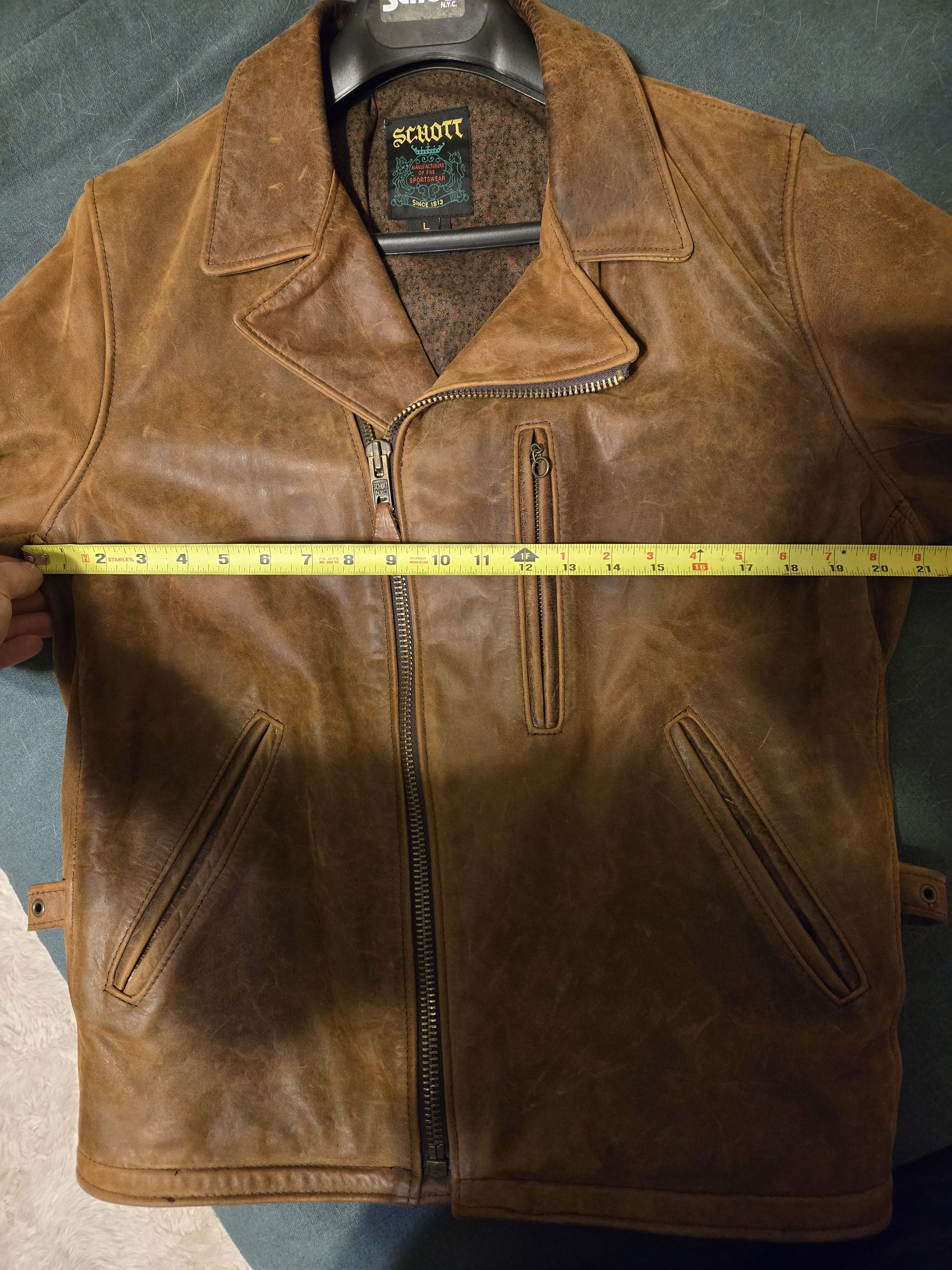 Schott Schott 508 Express Leather Jacket Size US L / EU 52-54 / 3 - 5 Thumbnail