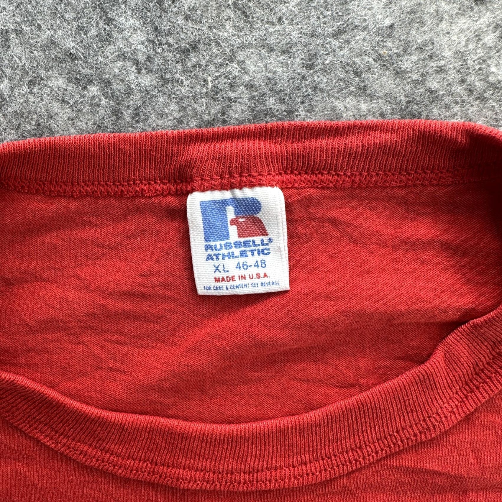 Russell Athletic VINTAGE Russell Athletic Shirt Mens XL Red Brookings Logo 90s Tee T-Shirt Superman DC Universe Graphic Print Crew Neck Short Sleeve Reg Mens Size US XL / EU 56 / 4 - 6 Thumbnail