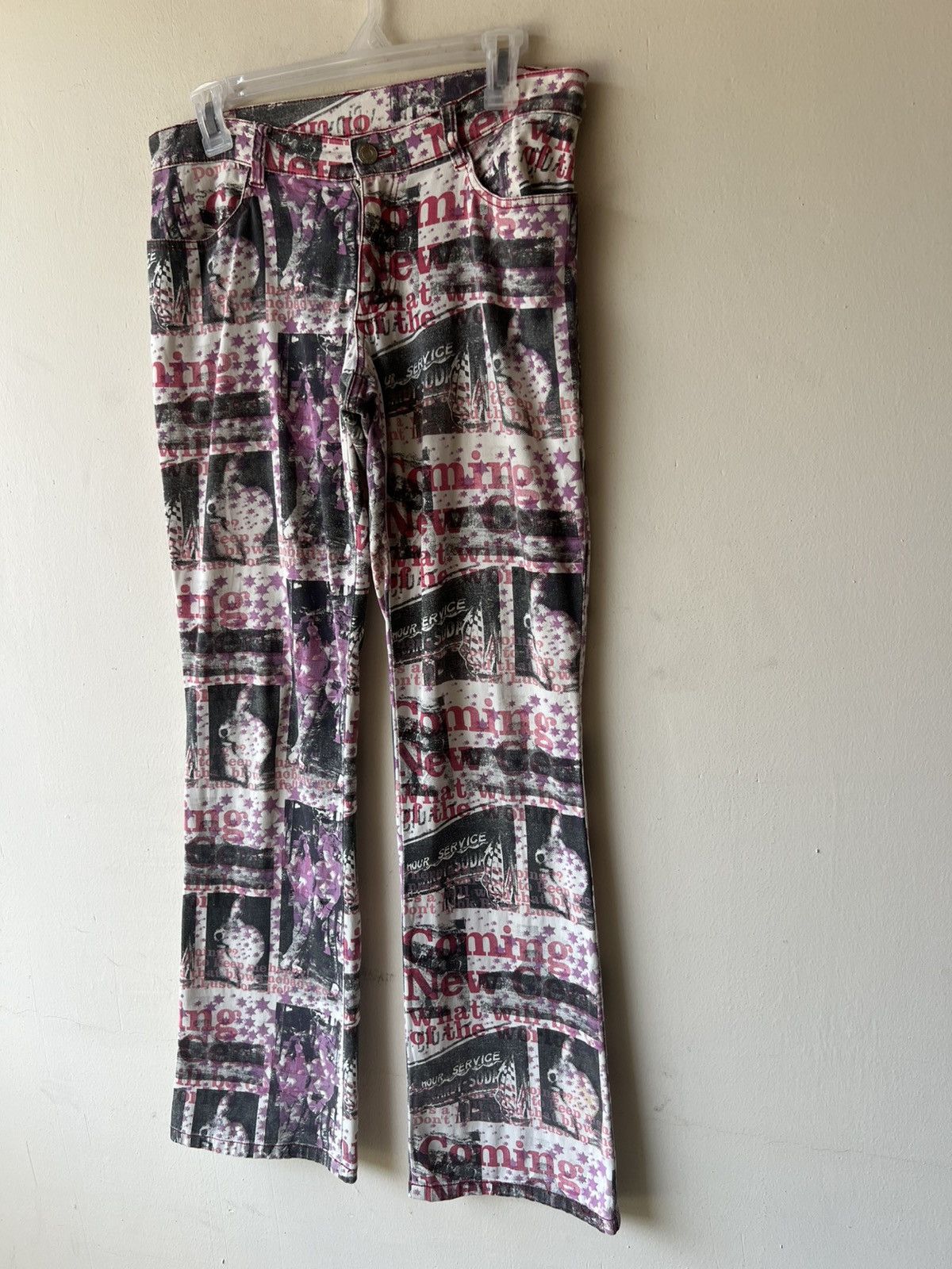 semanticdesign Vintage Algonquins Japan All Print Stretch Bootcut Pant Size US 29 - 18 Thumbnail