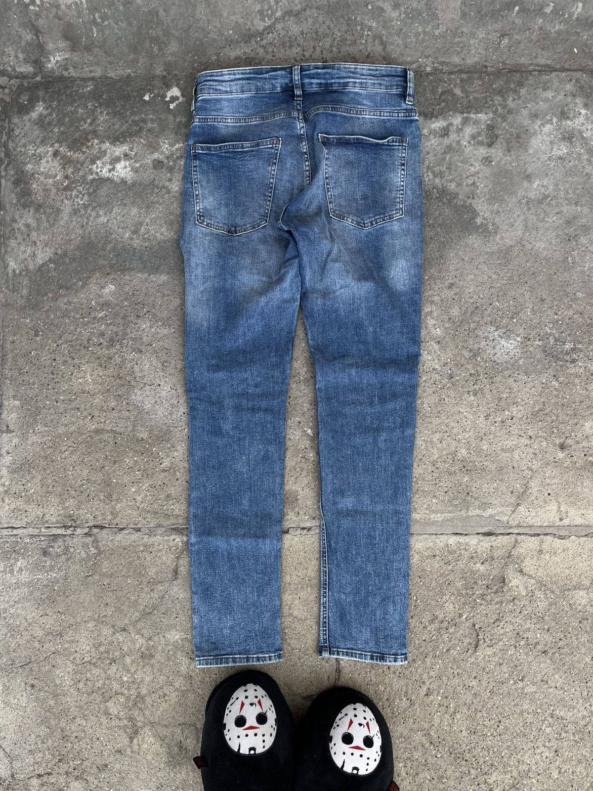 Vintage [Balmain Biker Style] Vintage H&M Jeans Size US 31 - 4 Thumbnail
